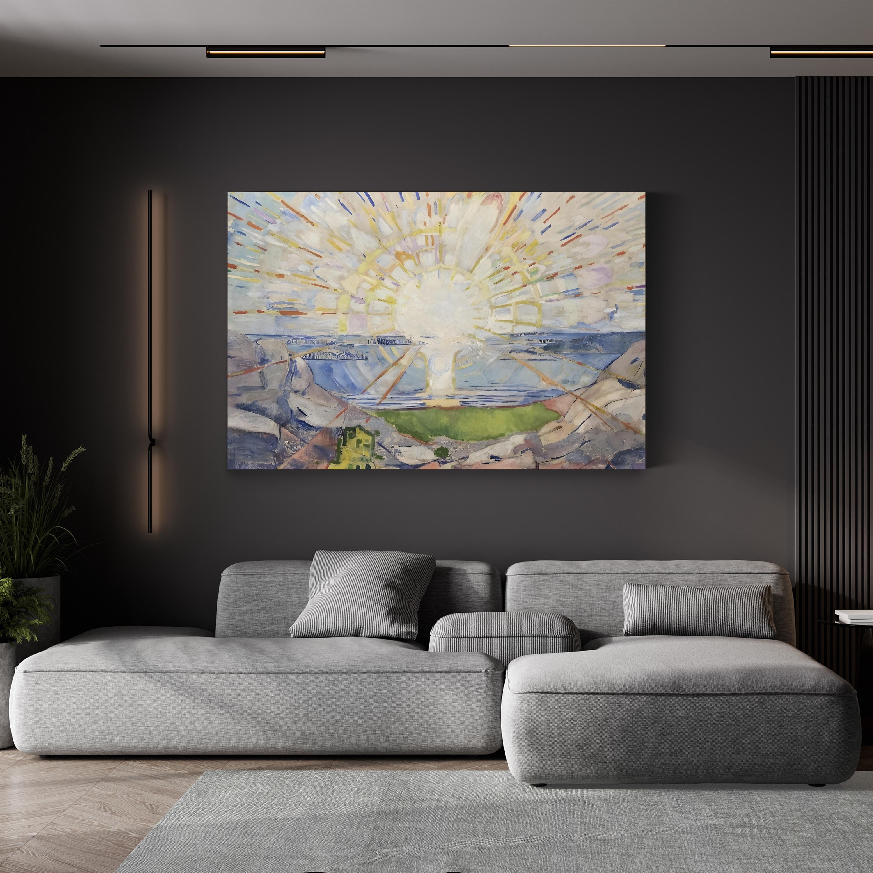Munch Colorful Landscapes IV – Edvard Munch Wall Art | Expressionist Abstract Canvas Print