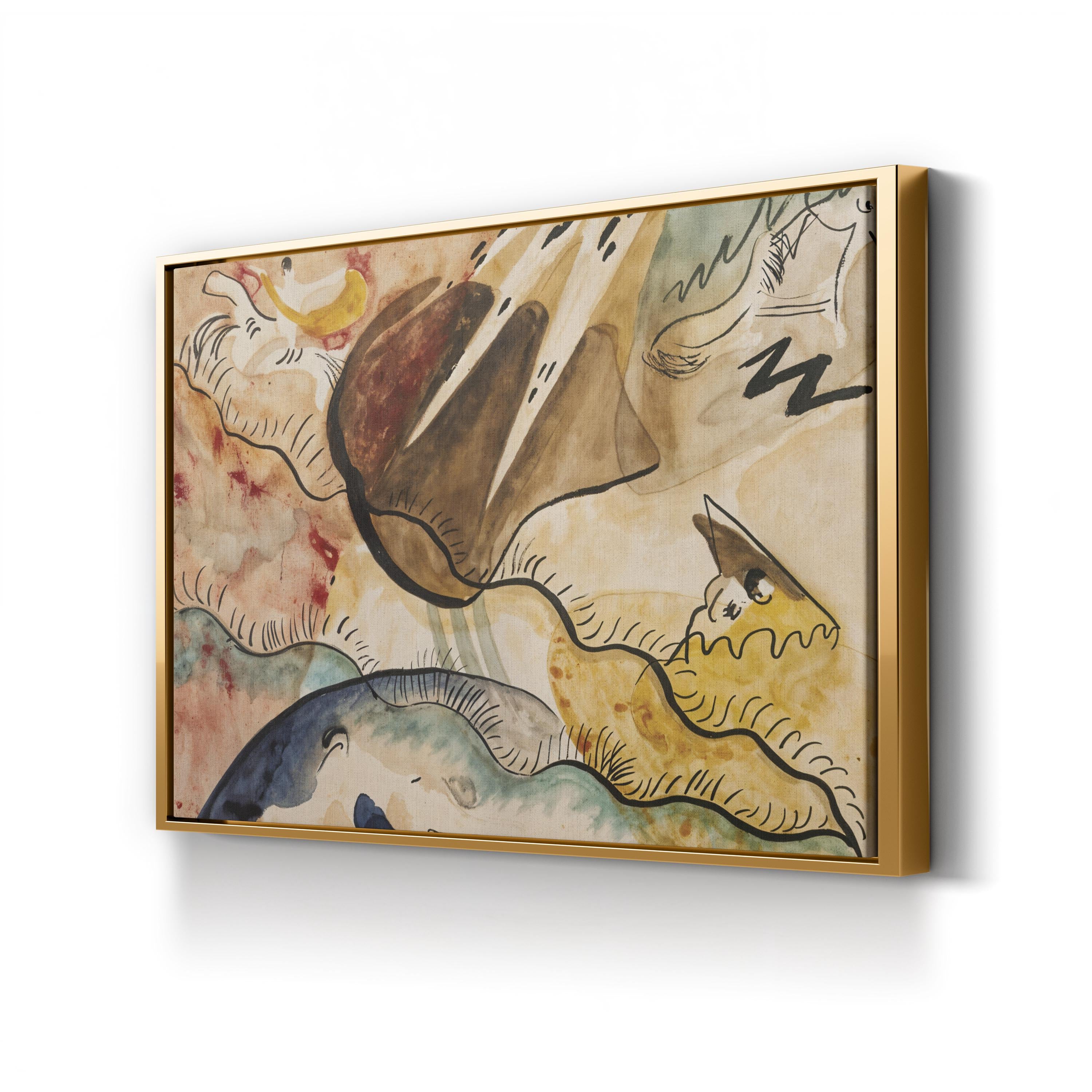 Rain Landscape Wall Art – Kandinsky 1911 Abstract Nature Artwork
