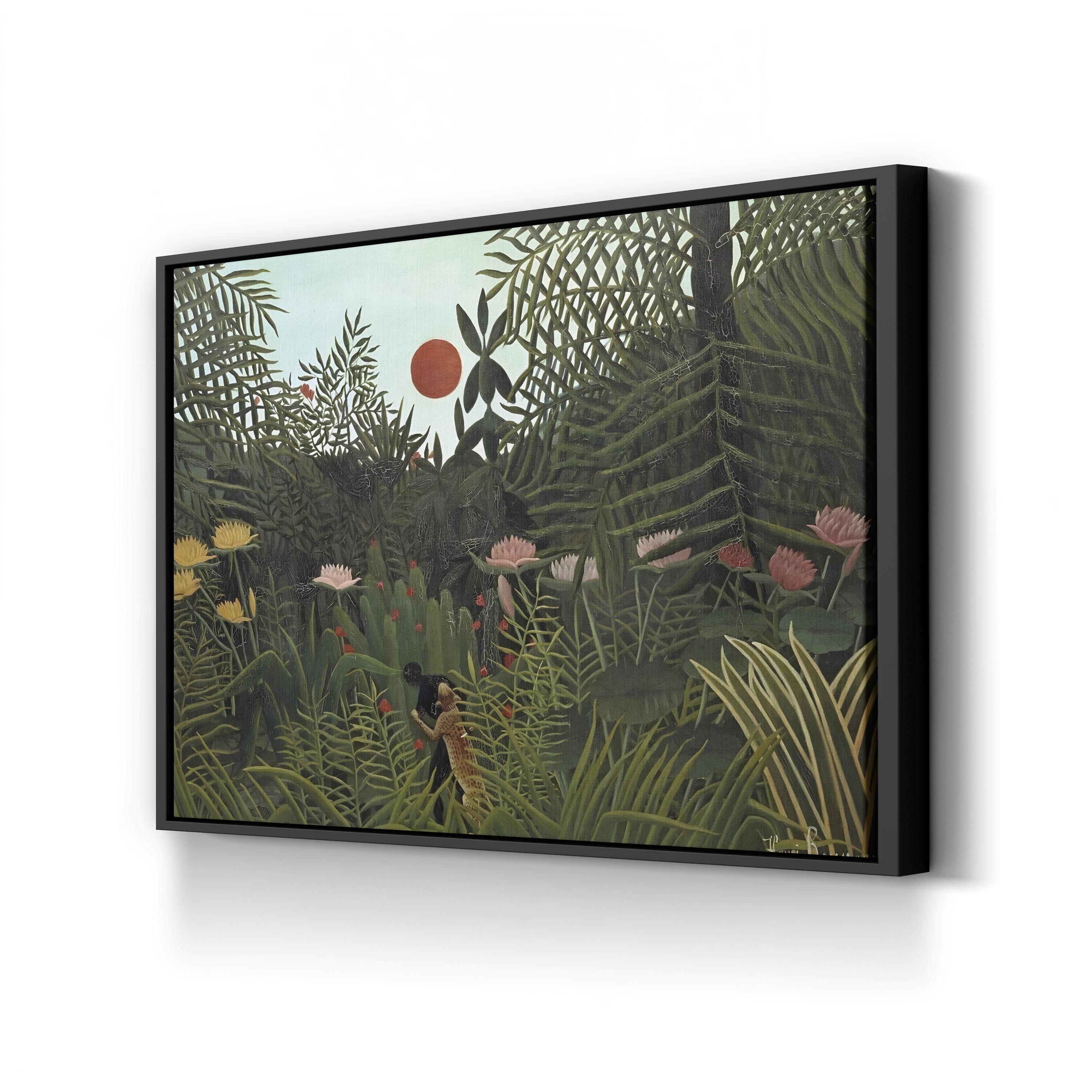 Rousseau’s Tropical Naïve Landscape Jungle VI Wall Art by Henri Rousseau