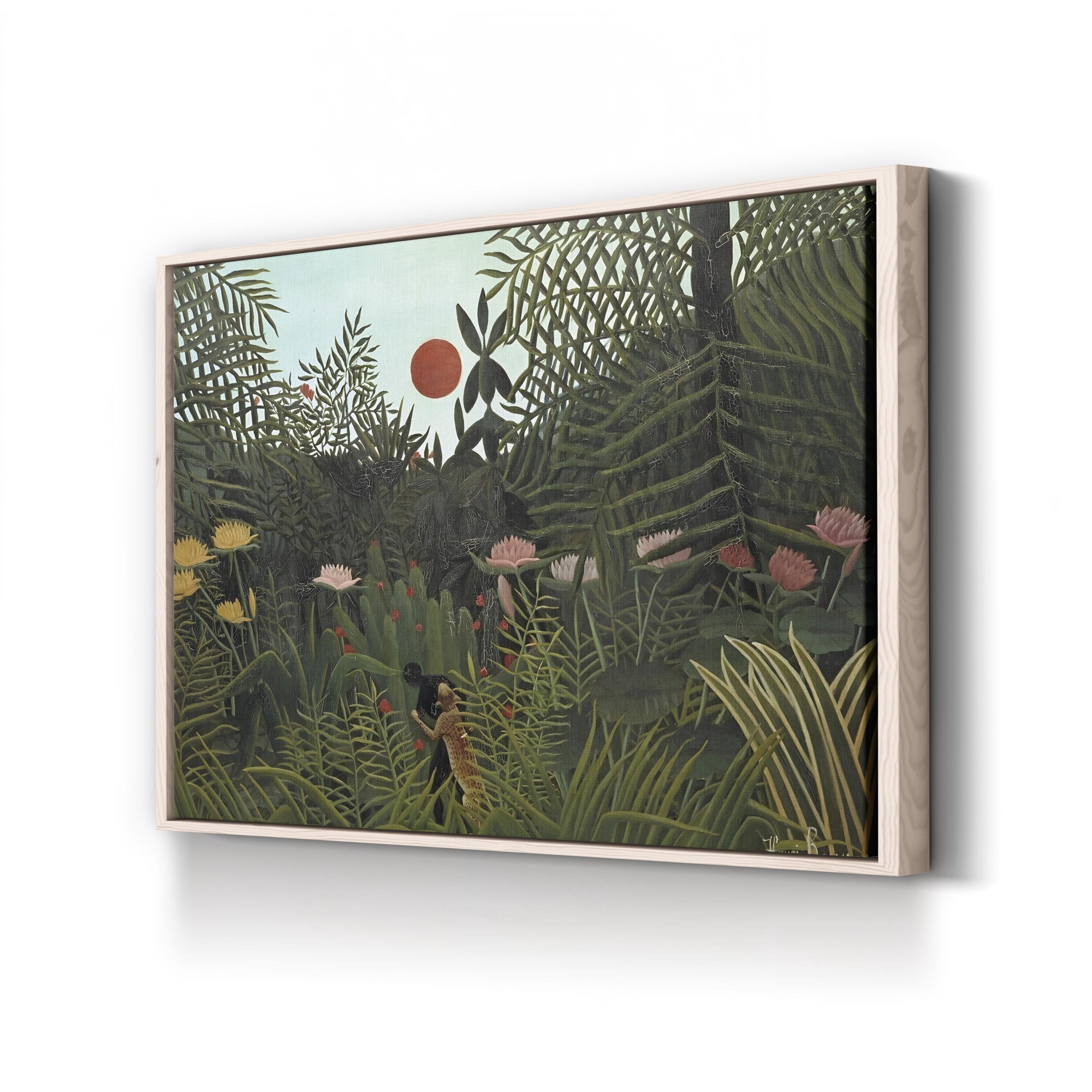 Rousseau’s Tropical Naïve Landscape Jungle VI Wall Art by Henri Rousseau