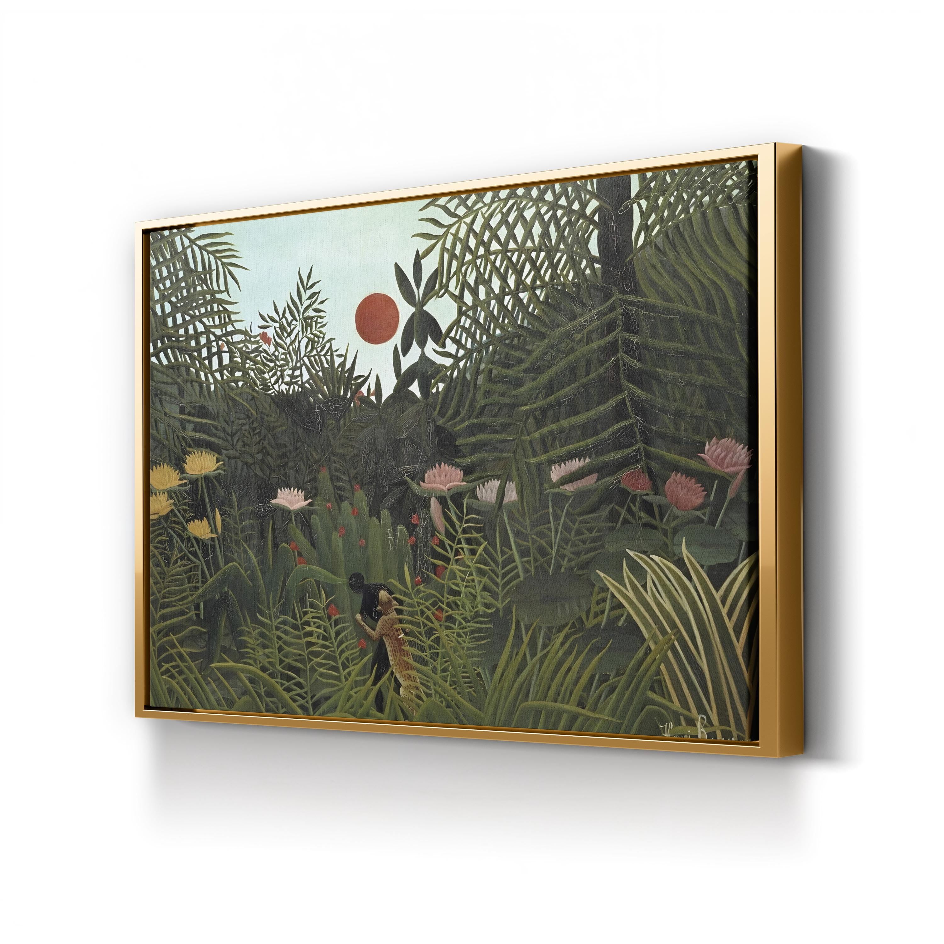 Rousseau’s Tropical Naïve Landscape Jungle VI Wall Art by Henri Rousseau