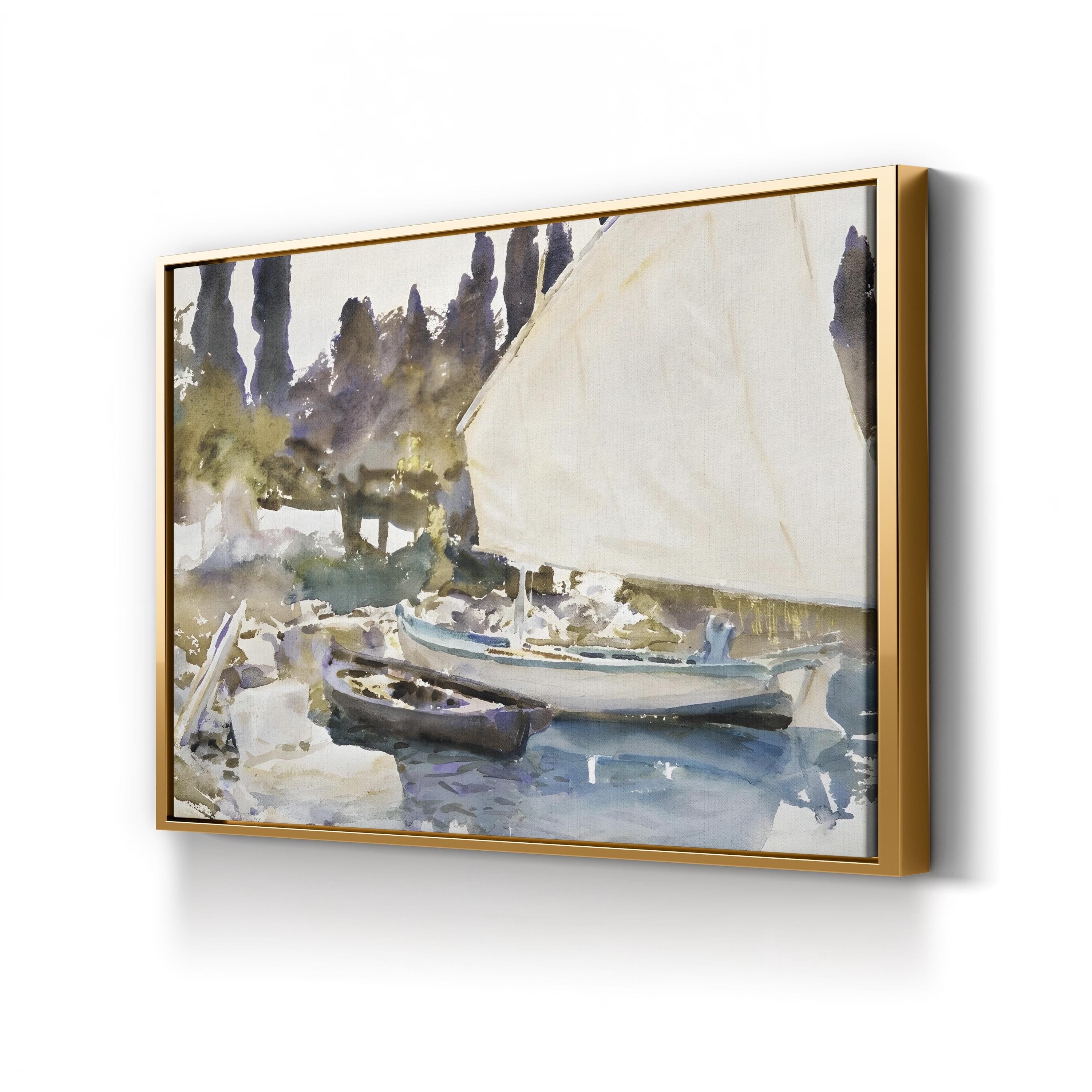 Sargent Mountainous Landscapes Wall Art by John Singer Sargent – Classical Nautical Landscape Canvas