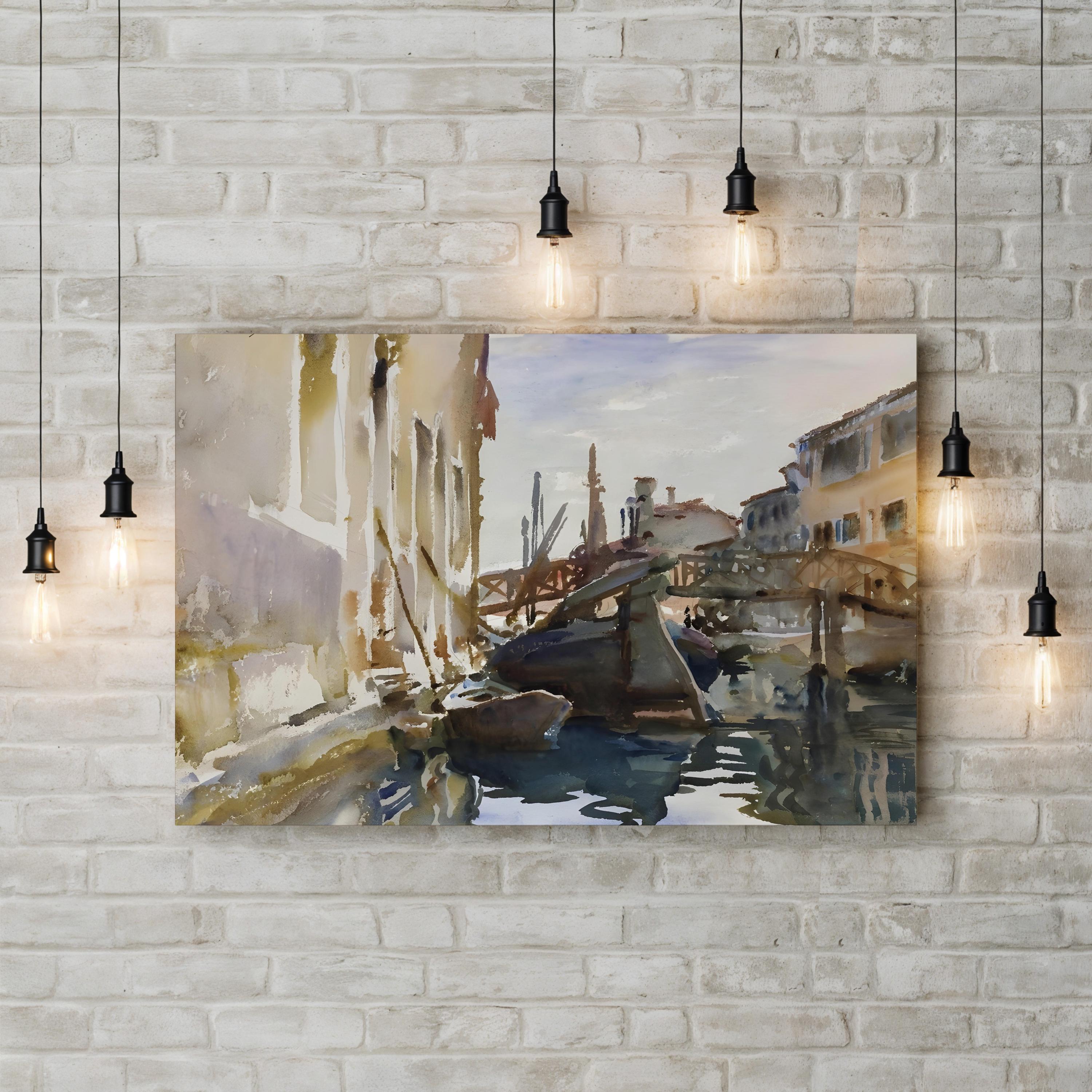 Venetian Canal, Studies VI (Venice, Italy) by John Singer Sargent