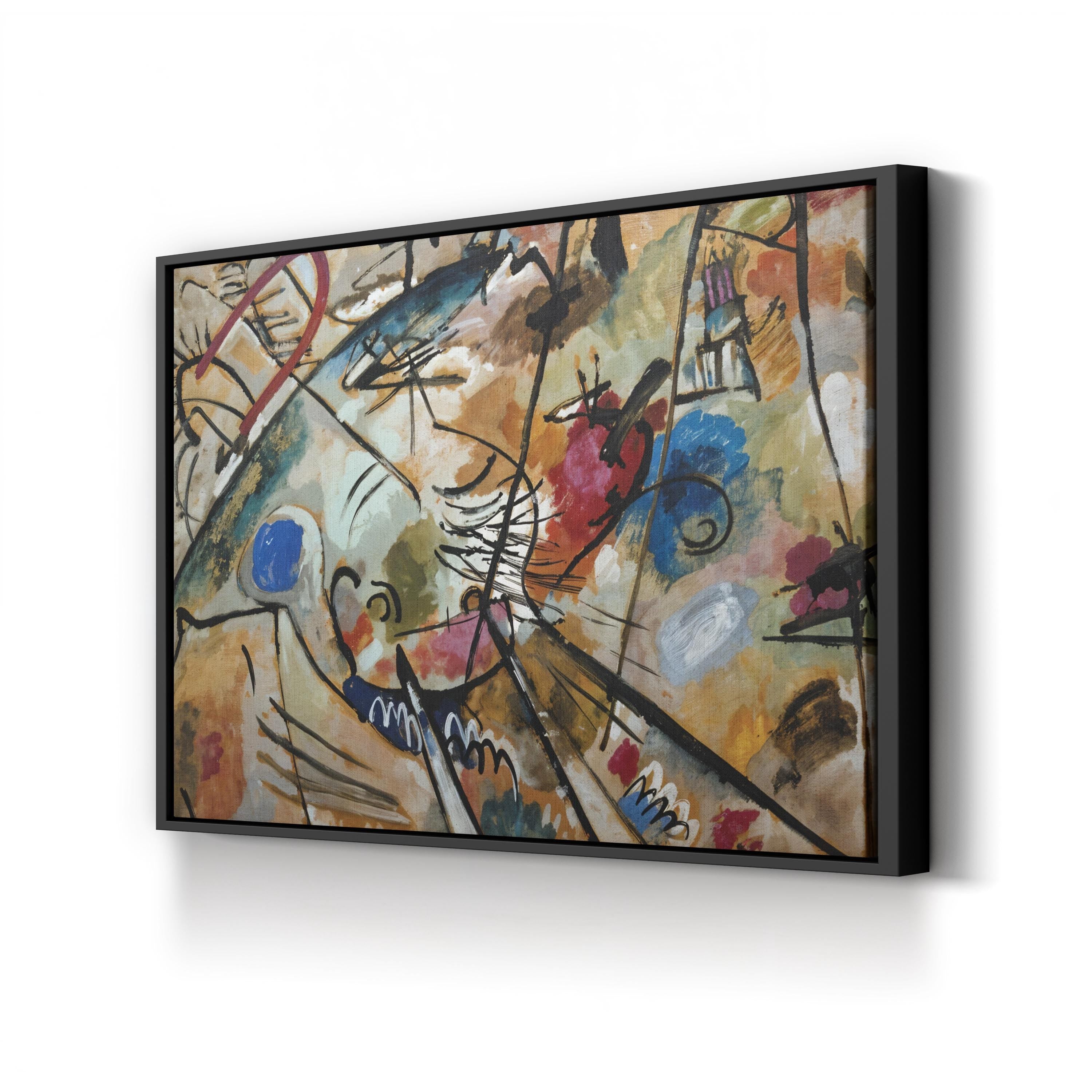 Study For “Improvisation 24 (Troika II), 1924” Wall Art by Wassily Kandinsky