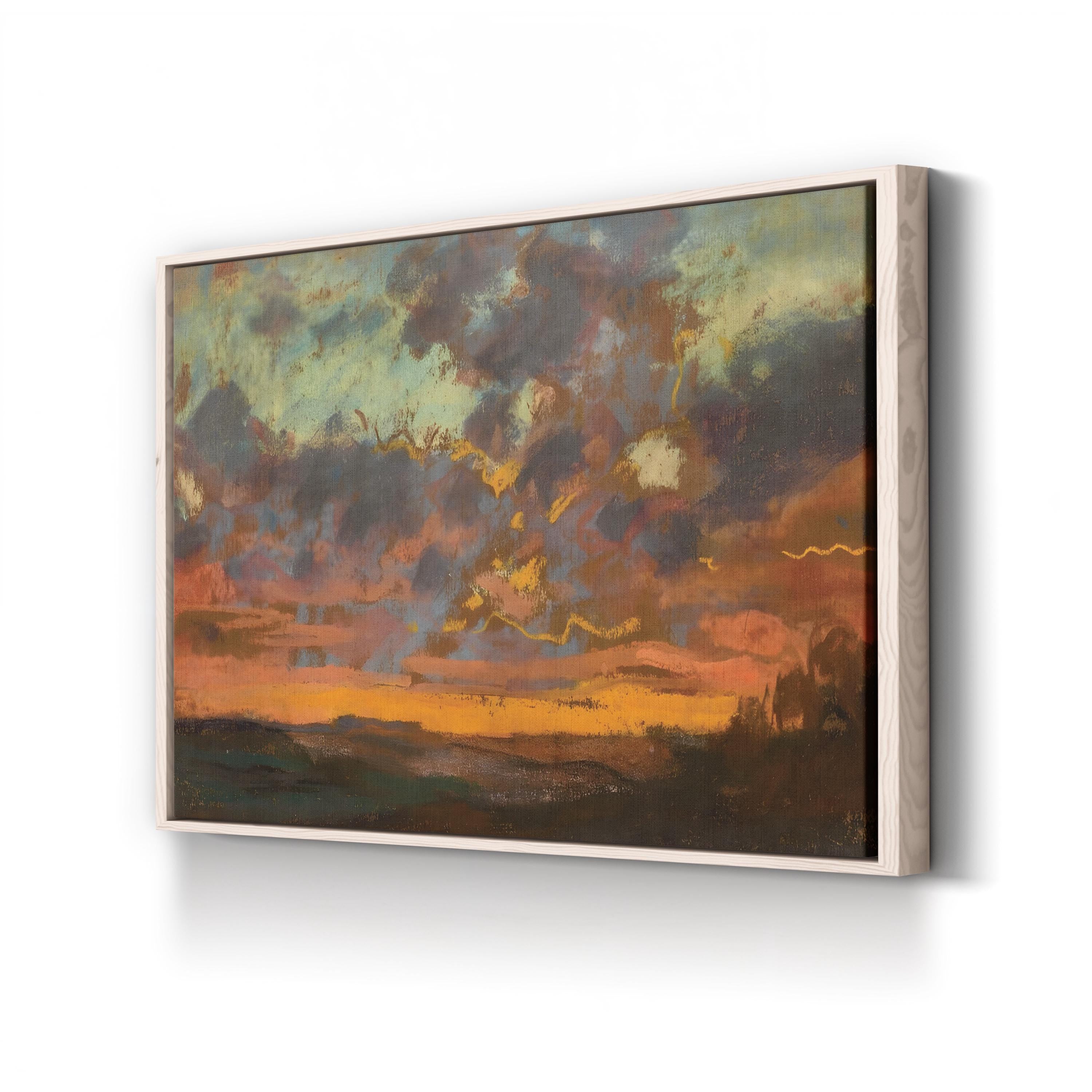Sunset, 1868 Canvas Print – Claude Monet Impressionist Landscape Wall Art