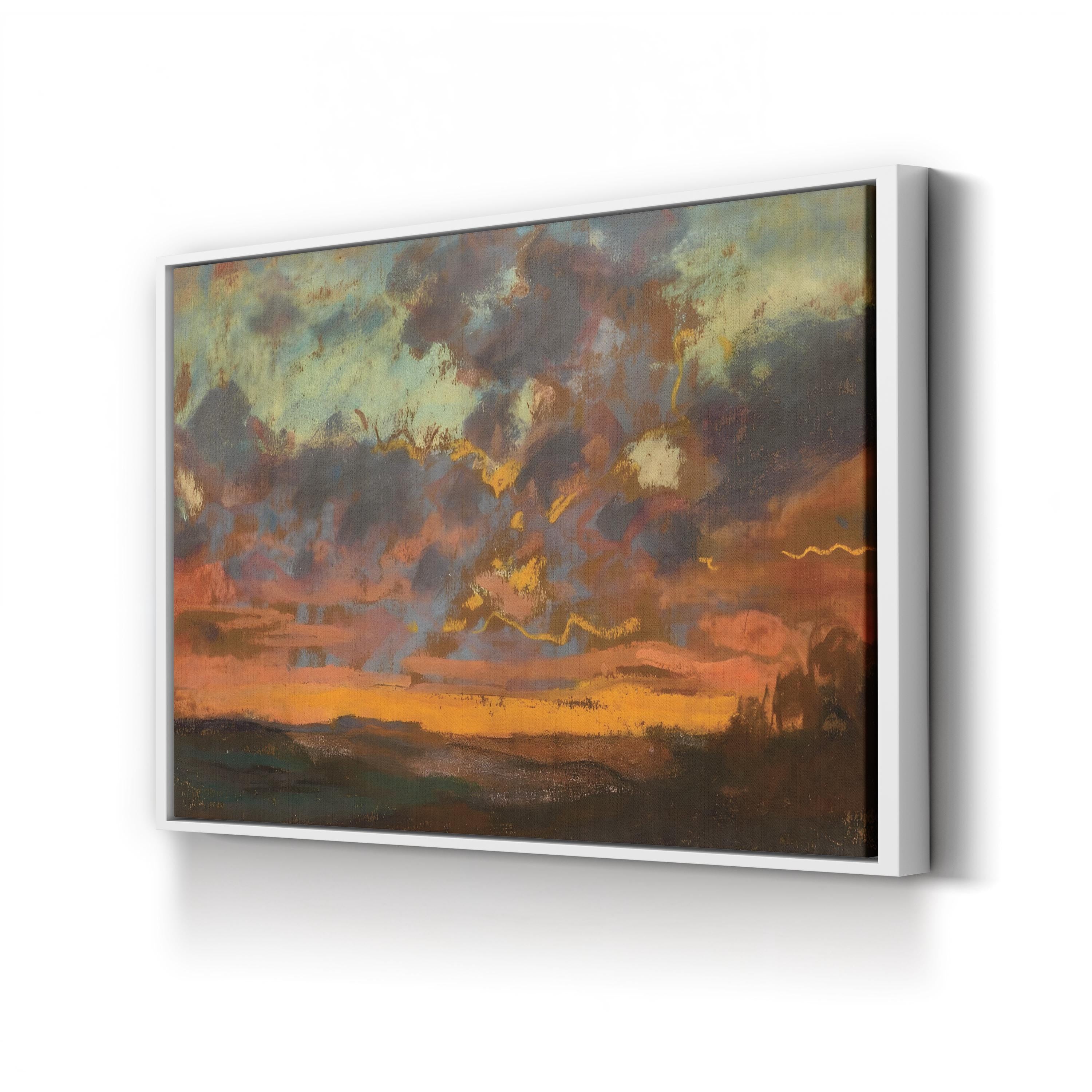 Sunset, 1868 Canvas Print – Claude Monet Impressionist Landscape Wall Art
