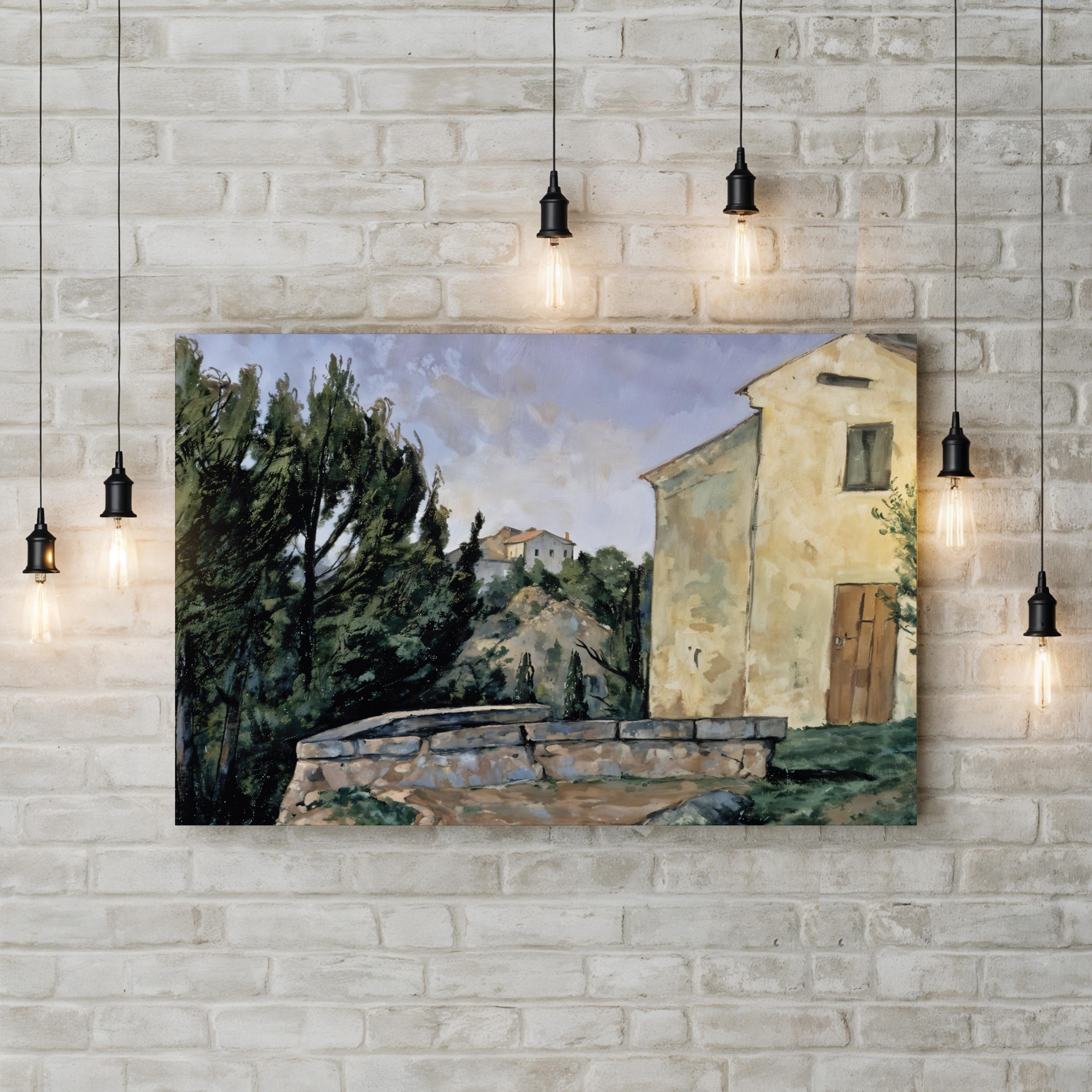 The Abandoned House at Tholonet – Paul Cézanne Wall Art | Provence Landscape Canvas Print