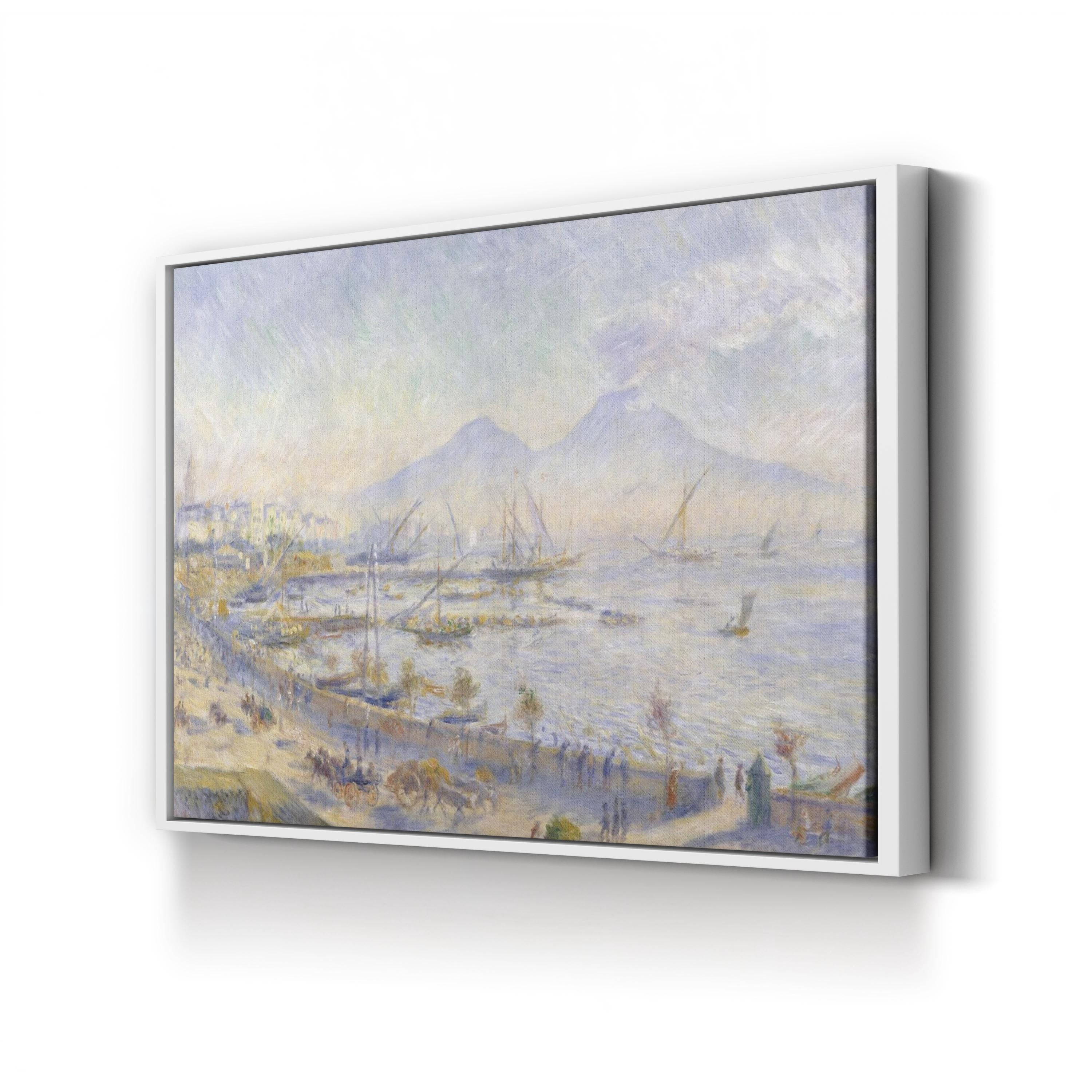 The Bay of Naples (1881) – Framed Impressionist Coastal Landscape Canvas Art by Pierre-Auguste Renoir