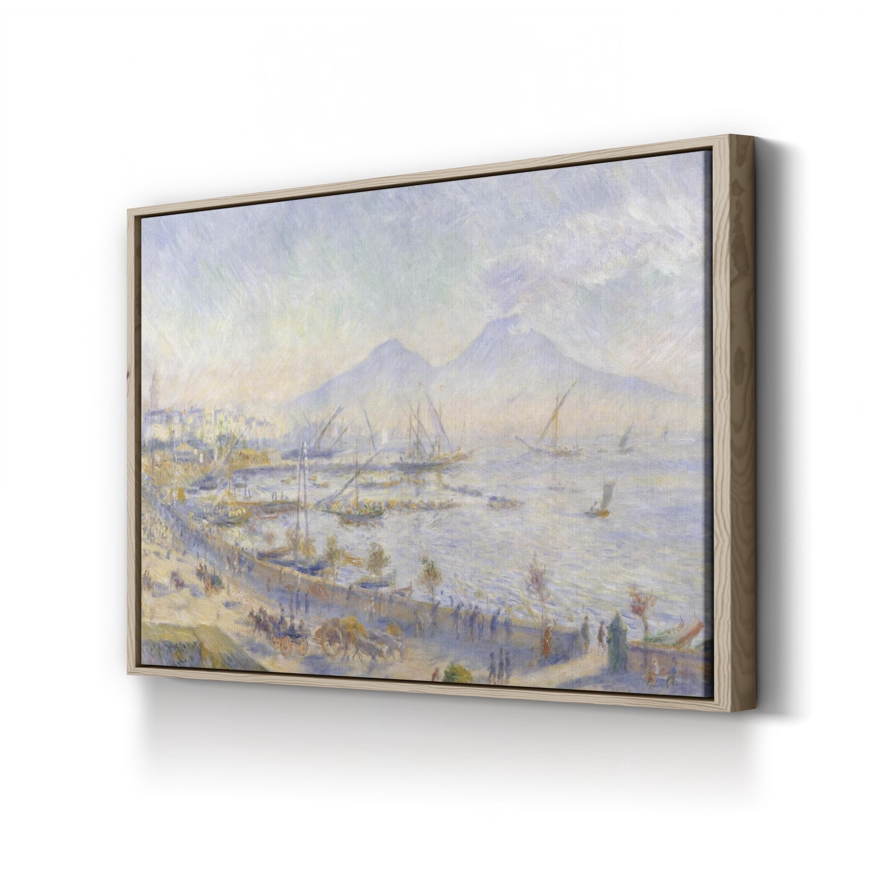 The Bay of Naples (1881) – Framed Impressionist Coastal Landscape Canvas Art by Pierre-Auguste Renoir