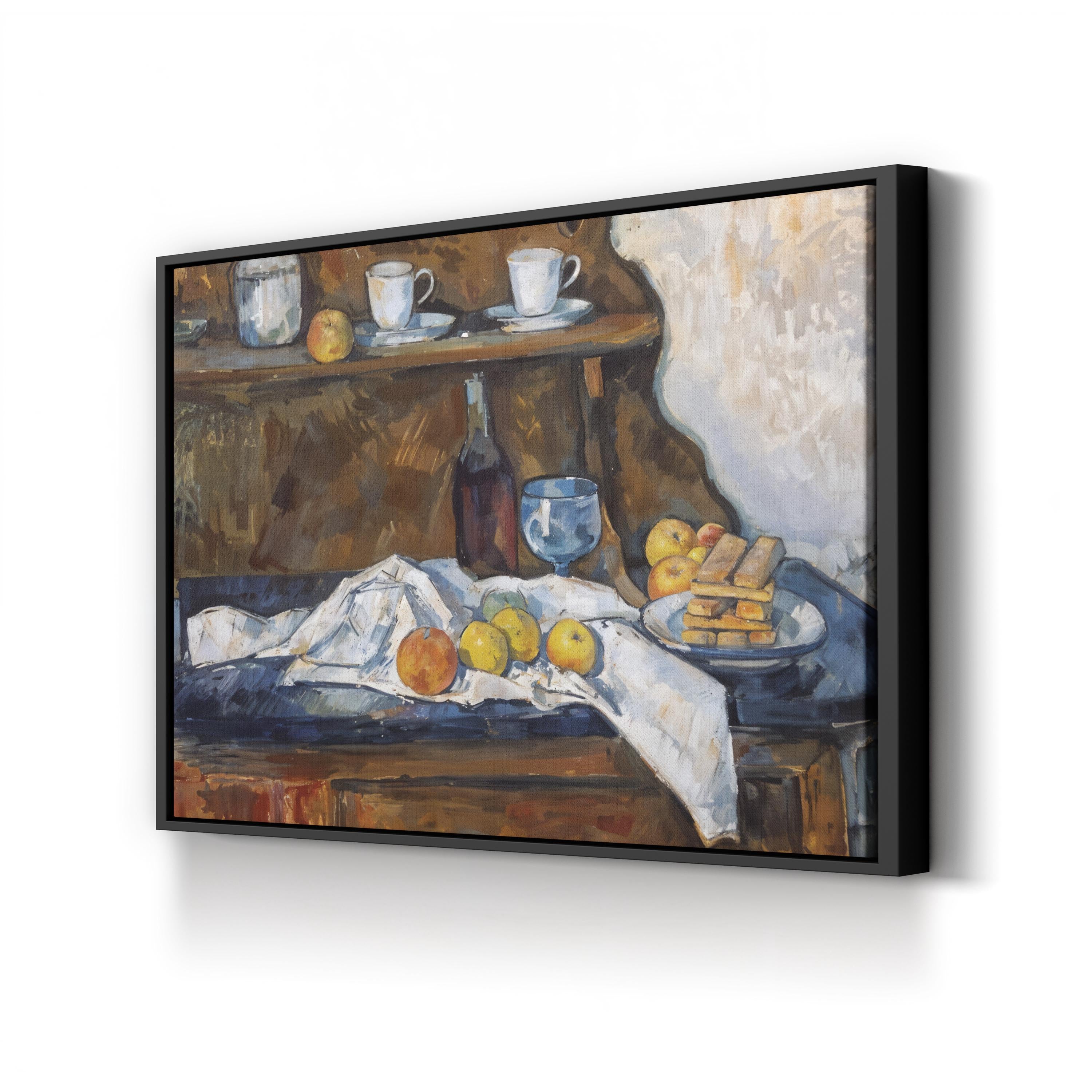 The Buffet, 1877 Wall Art by Paul Cezanne – Classical Post-Impressionist Still Life Canvas