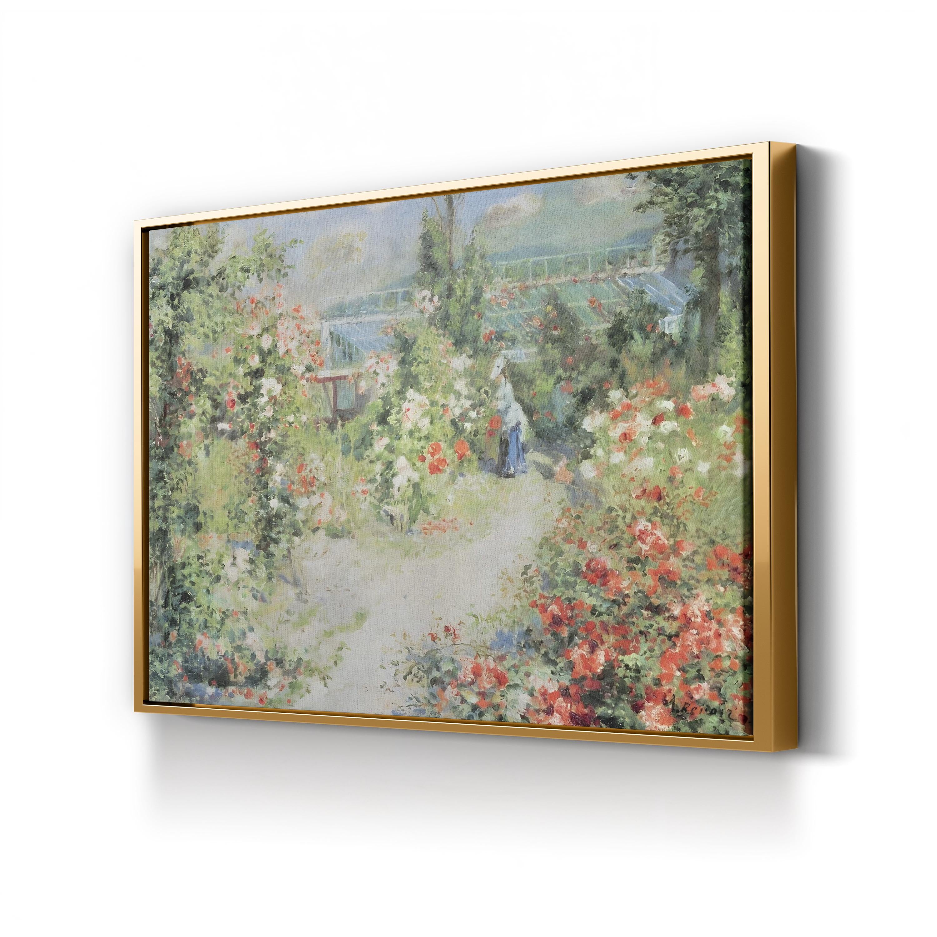 The Conservatory Wall Art by Pierre-Auguste Renoir | Impressionist Botanical Garden Canvas
