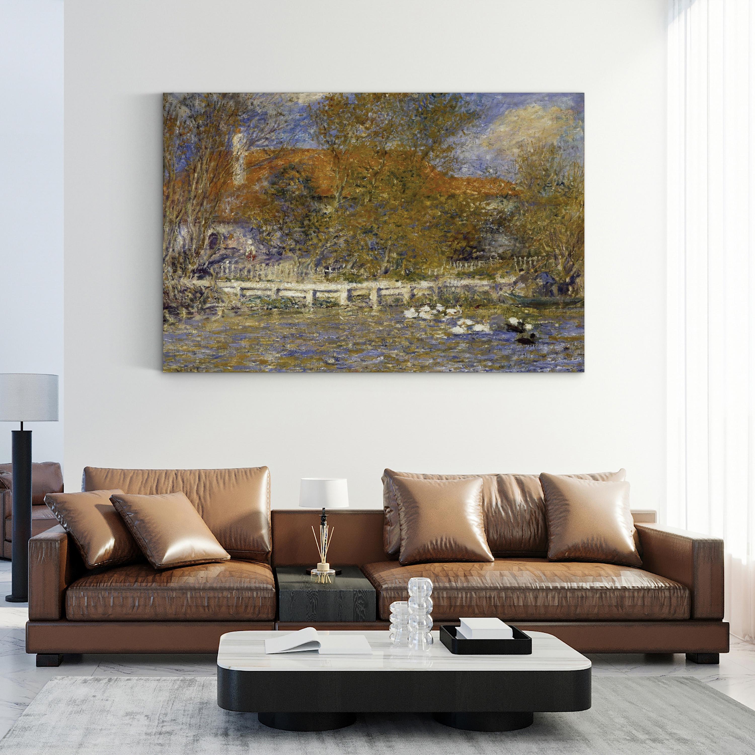 The Duck Pond 1873 Impressionist Landscape Wall Art by Pierre-Auguste Renoir