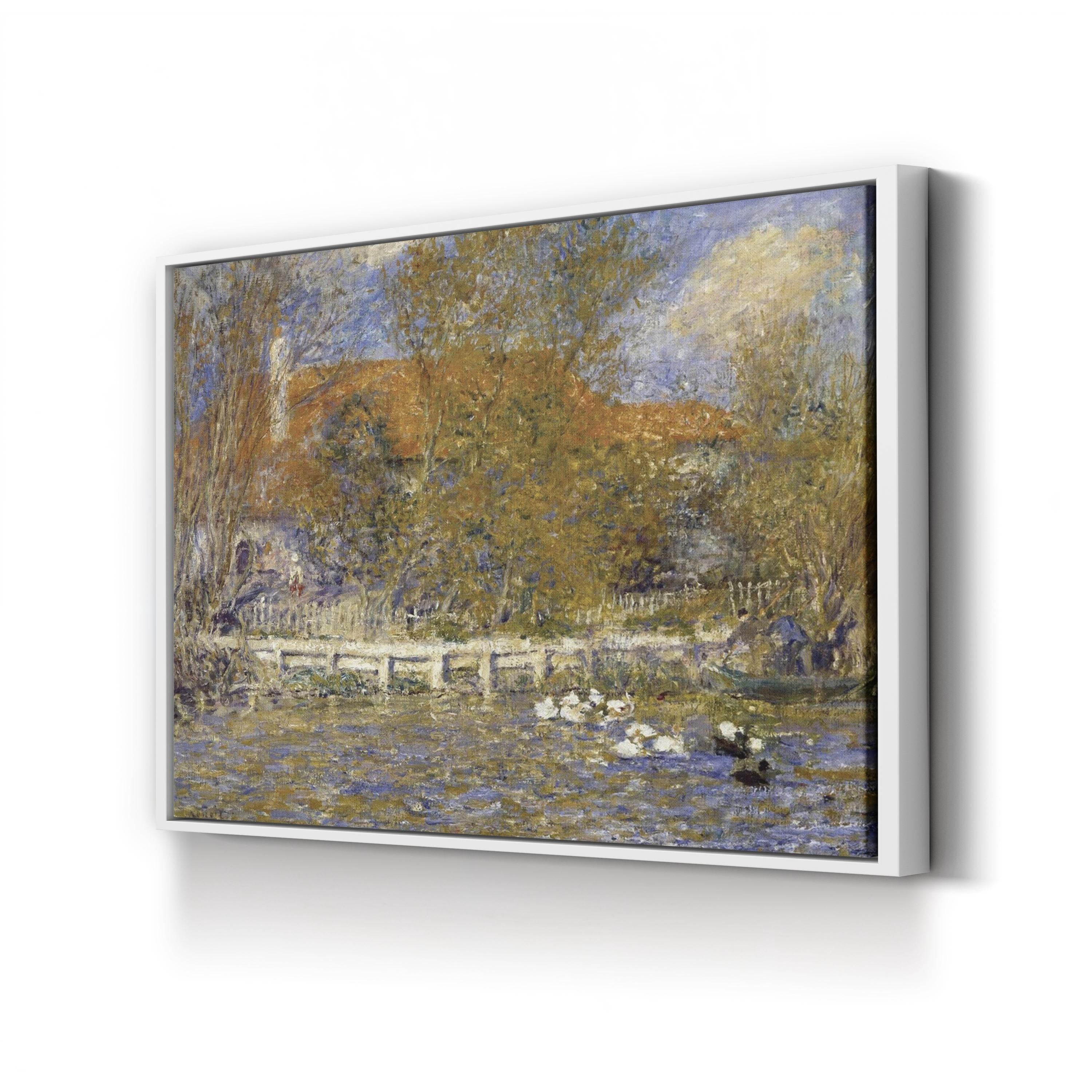 The Duck Pond 1873 Impressionist Landscape Wall Art by Pierre-Auguste Renoir