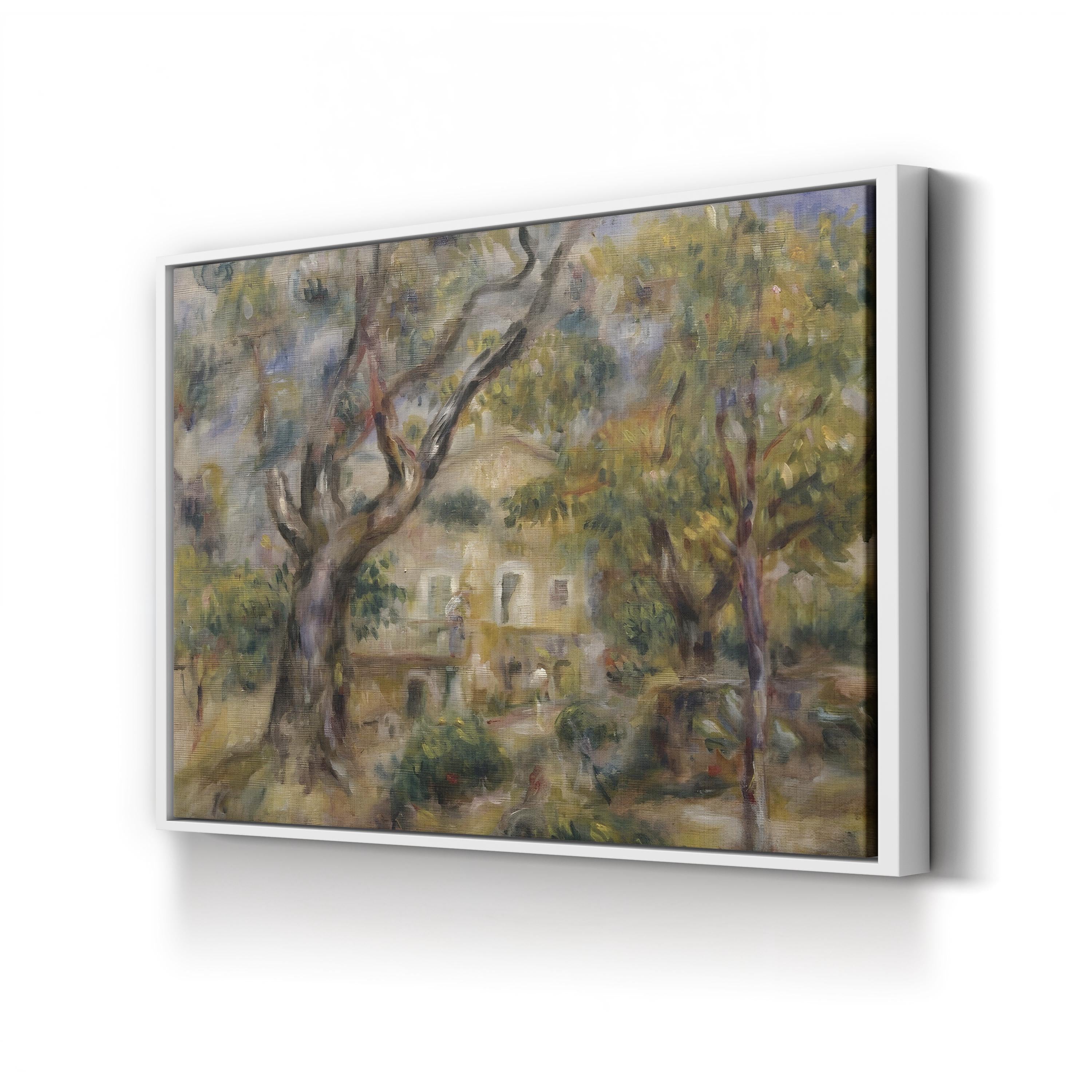 The Farm at Les Collettes, Cagnes – Pierre-Auguste Renoir Wall Art | Impressionist Landscape Canvas Print