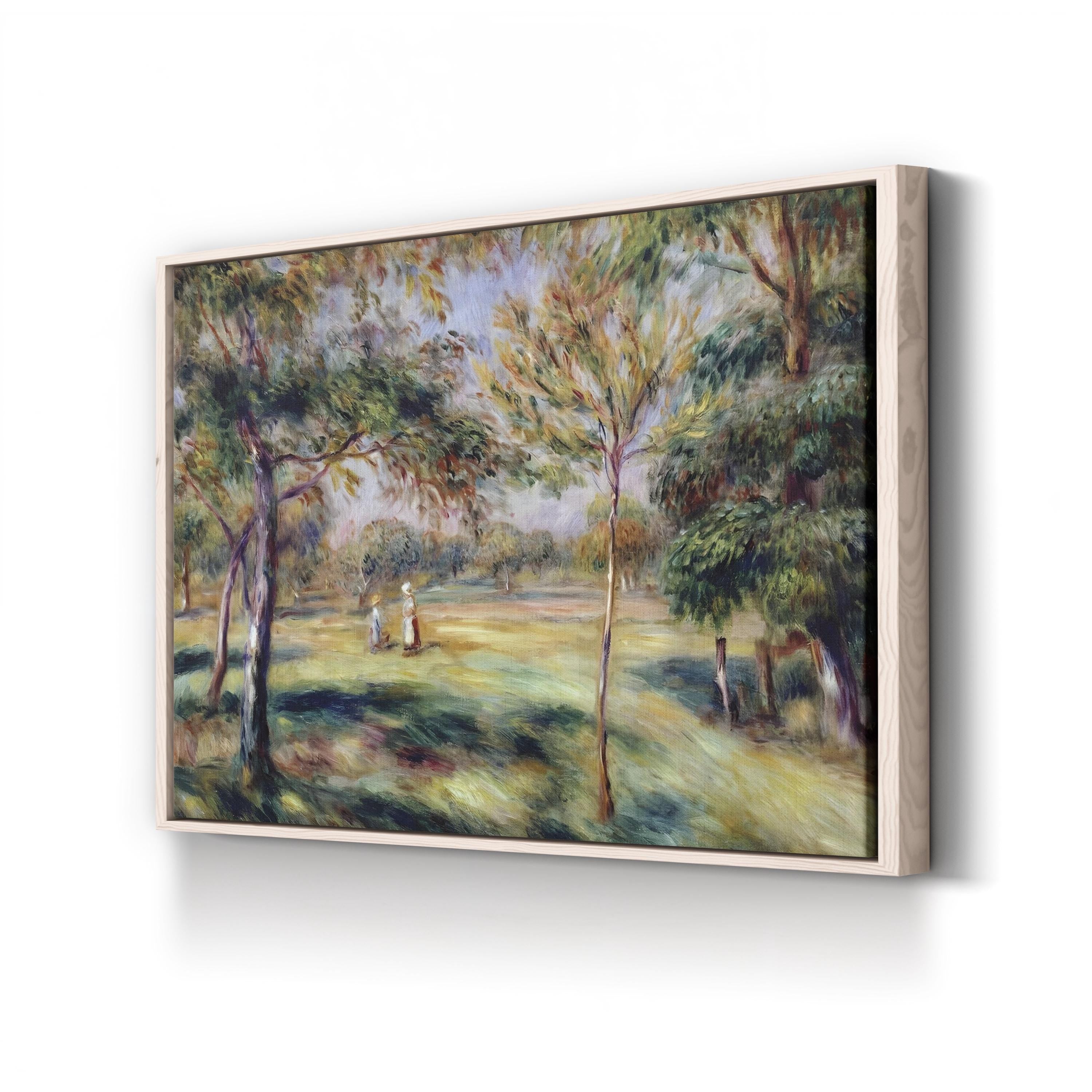 The Glade (1895) Canvas Print by Pierre-Auguste Renoir – Impressionist Woodland Landscape Wall Art
