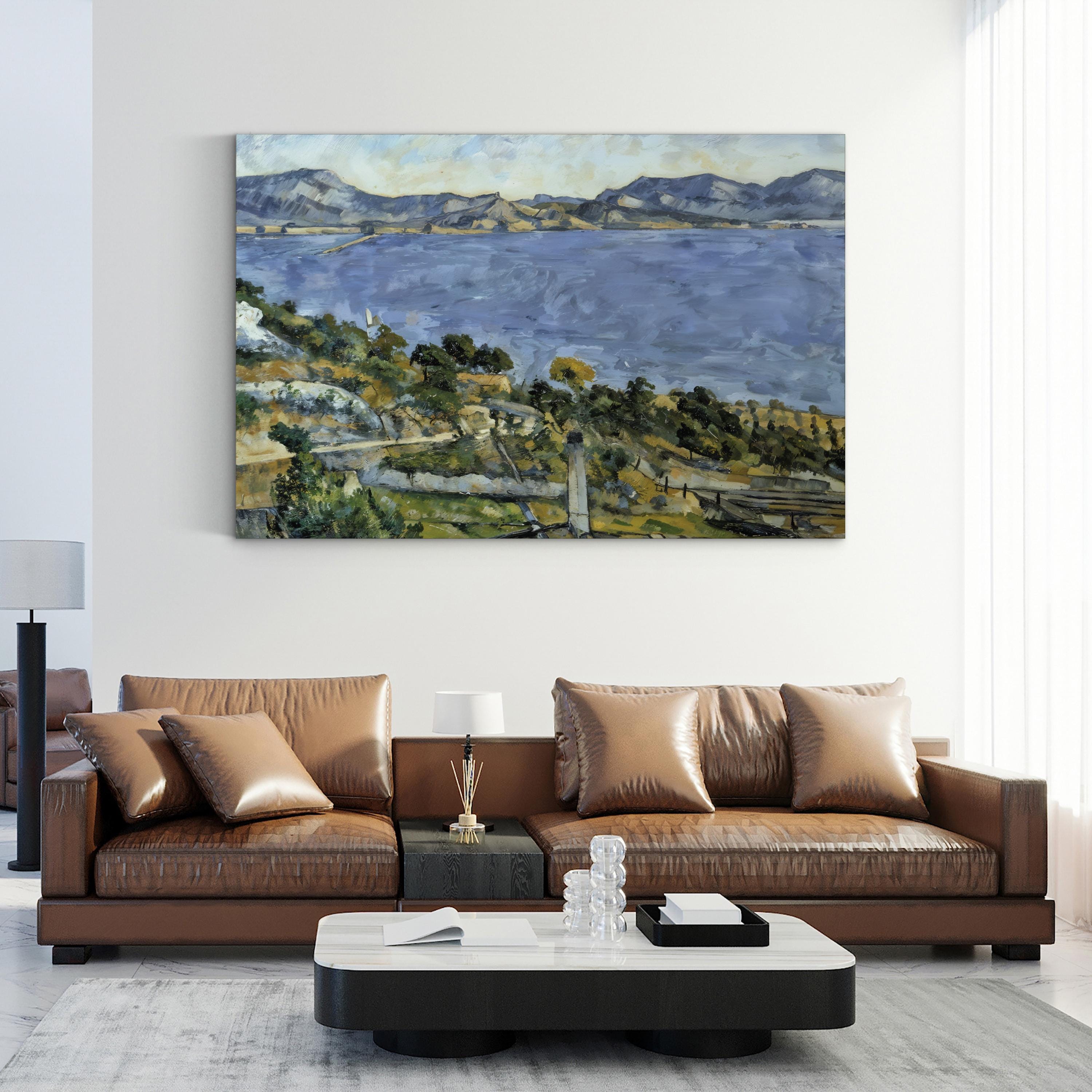 The Gulf Of Marseille Seen From L'Estaque Wall Art by Paul Cezanne – Classical French Seascape