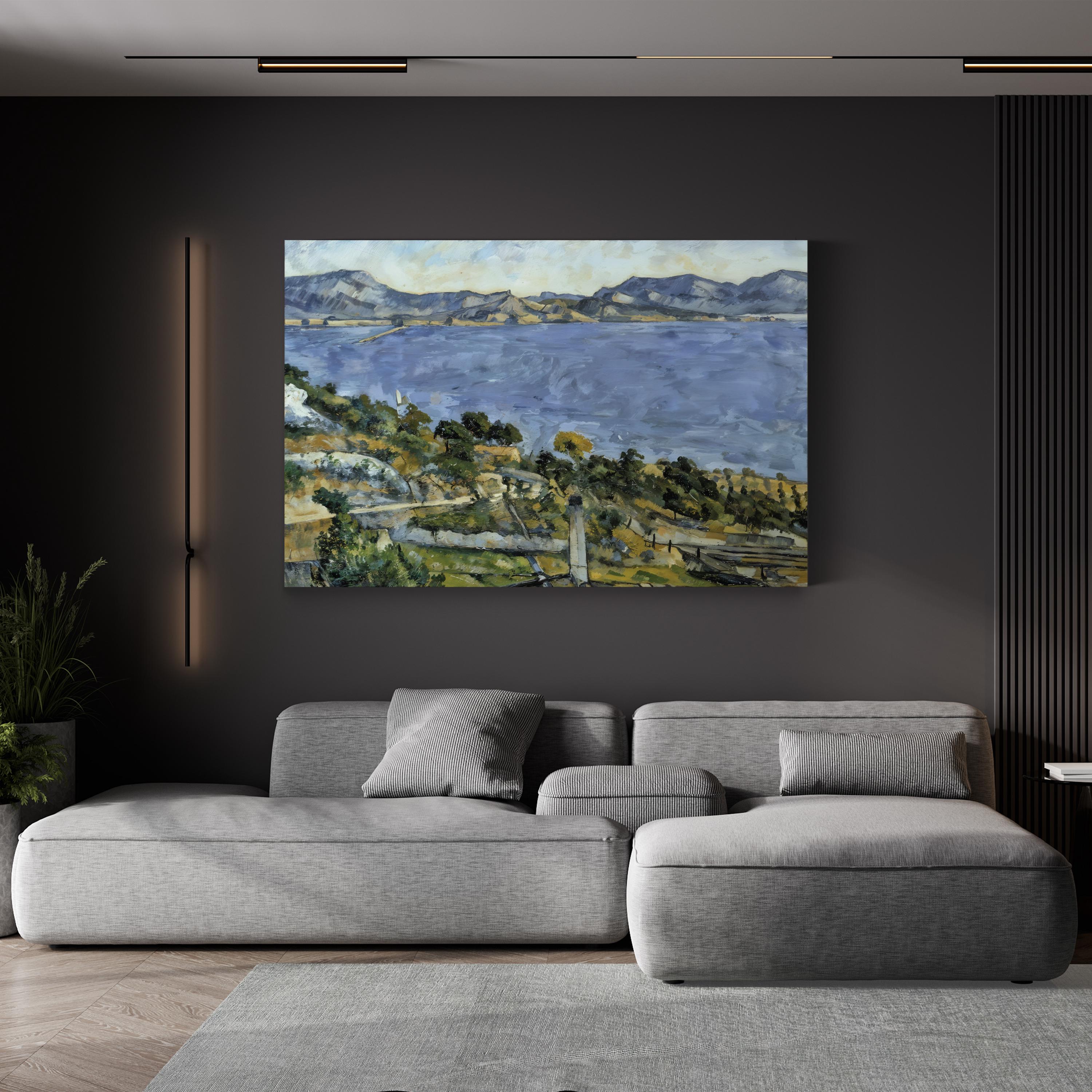 The Gulf Of Marseille Seen From L'Estaque Wall Art by Paul Cezanne – Classical French Seascape