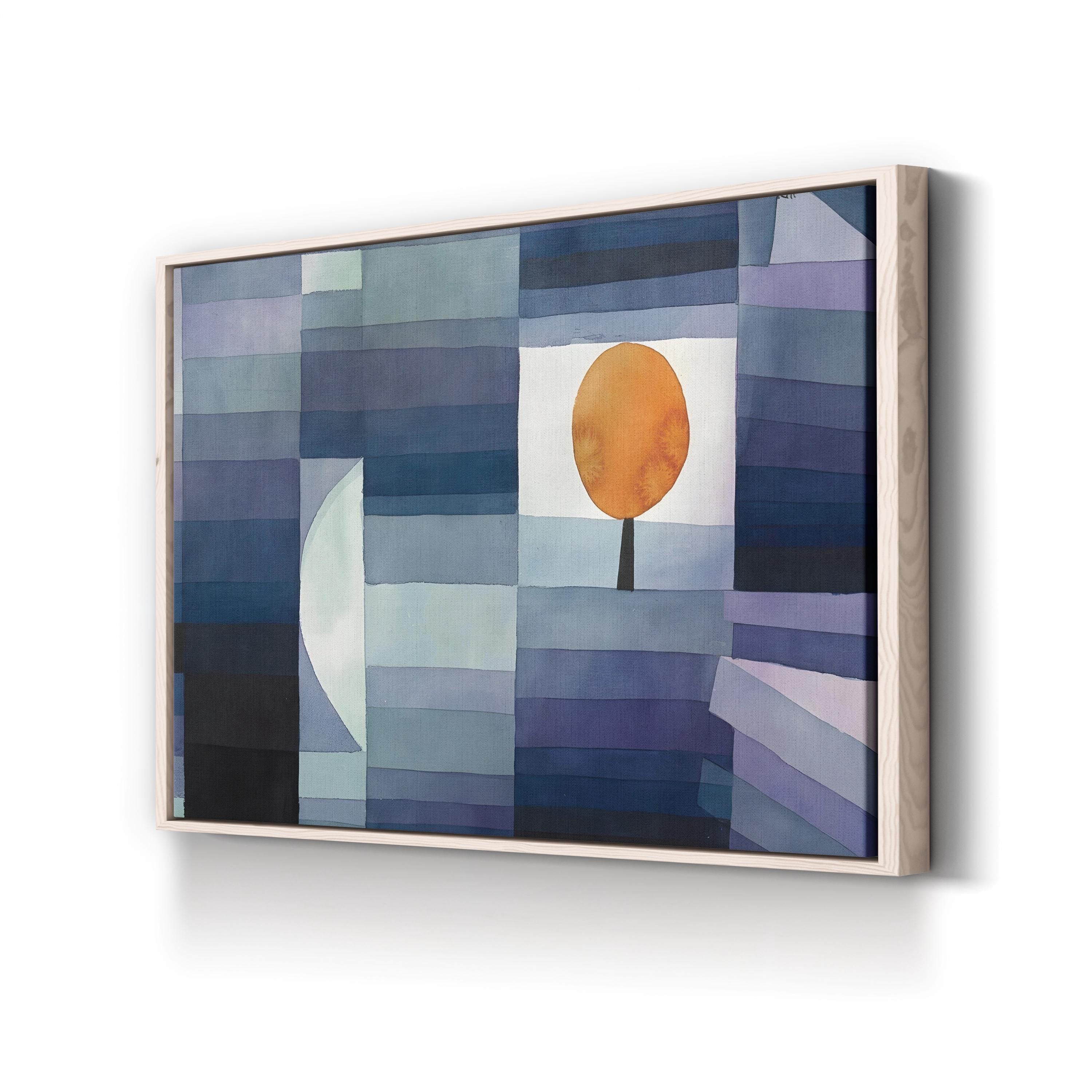 The Harbinger of Autumn, c. 1922 by Paul Klee canvas print in Natural frame