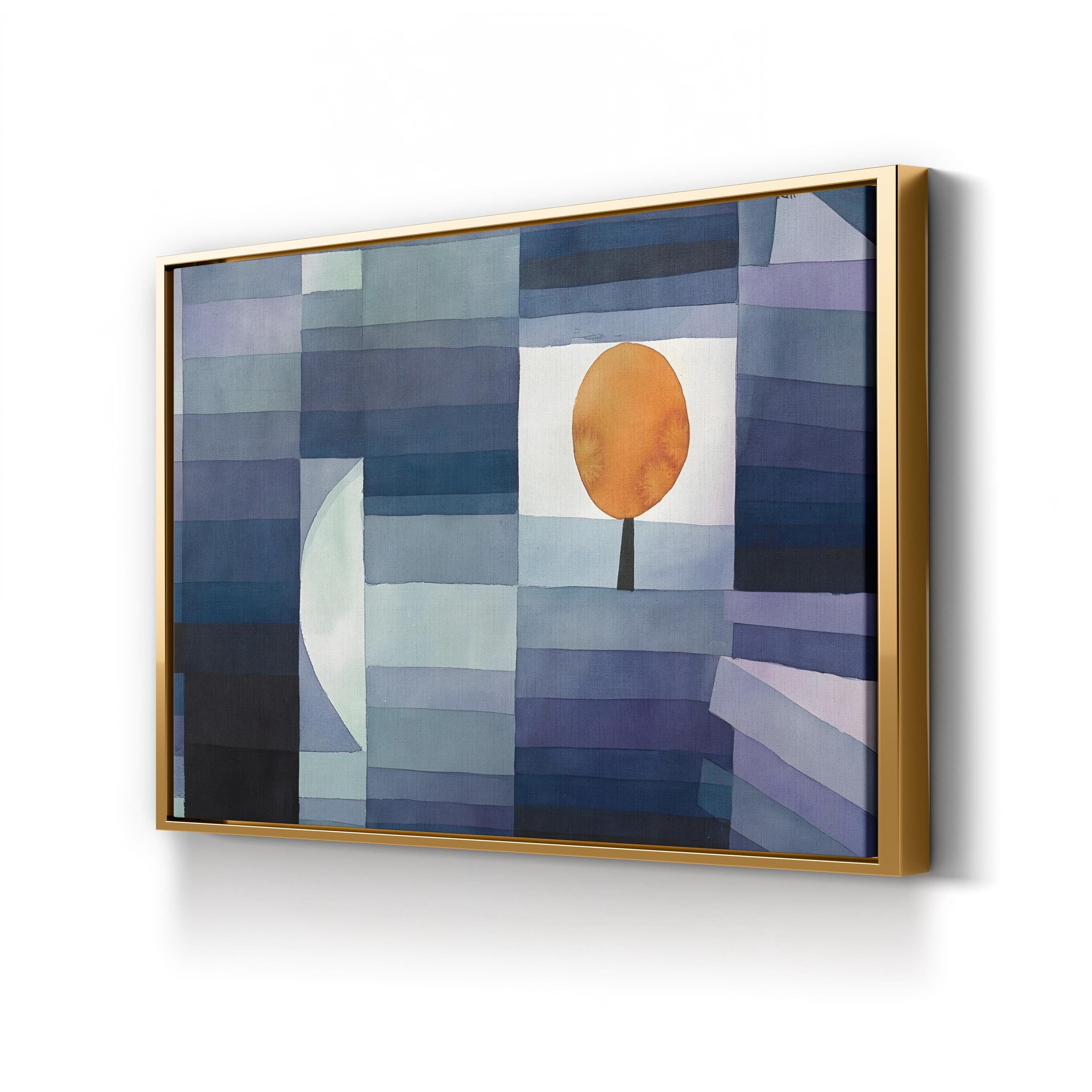 The Harbinger of Autumn, c. 1922 by Paul Klee canvas print in Gold frame