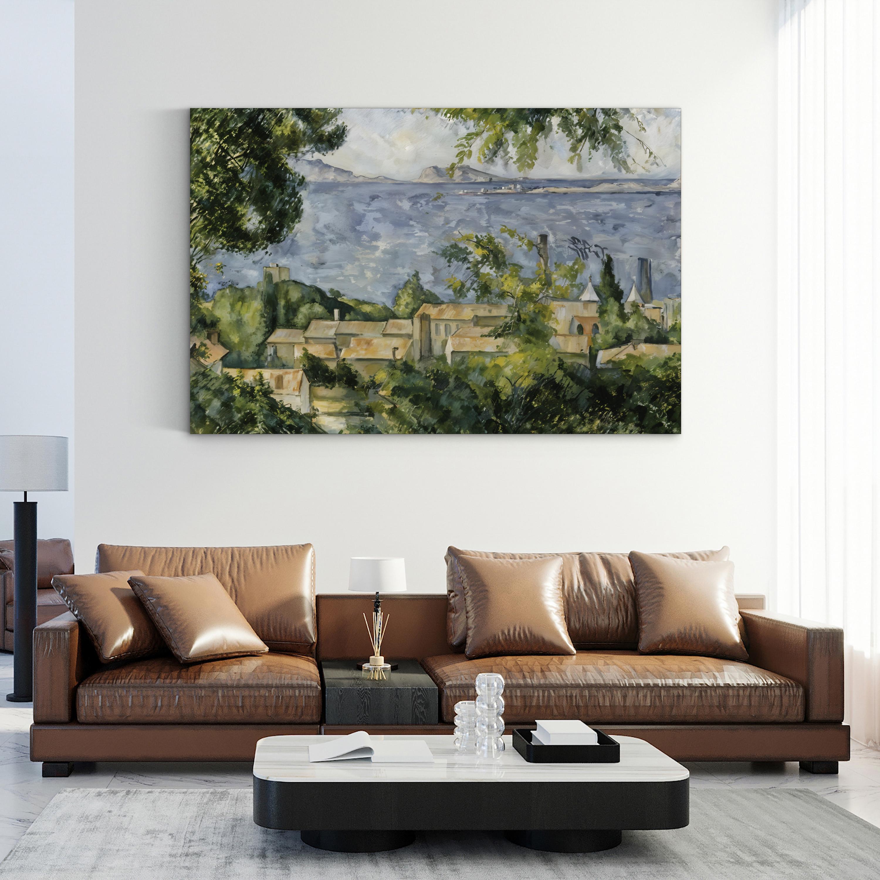 Rooftops of L’Estaque 1883 – Paul Cézanne Wall Art | Post-Impressionist Canvas Print