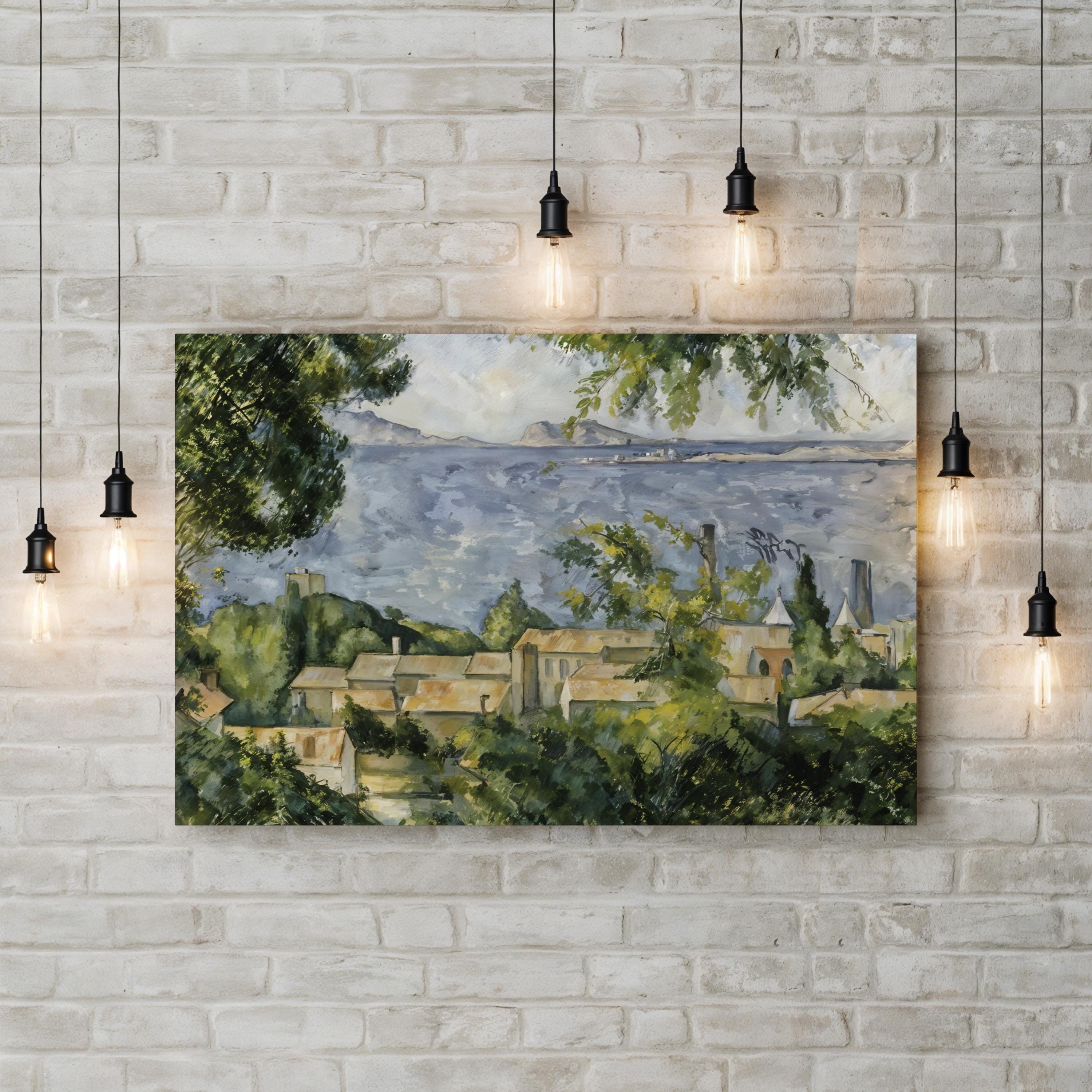 Rooftops of L’Estaque 1883 – Paul Cézanne Wall Art | Post-Impressionist Canvas Print