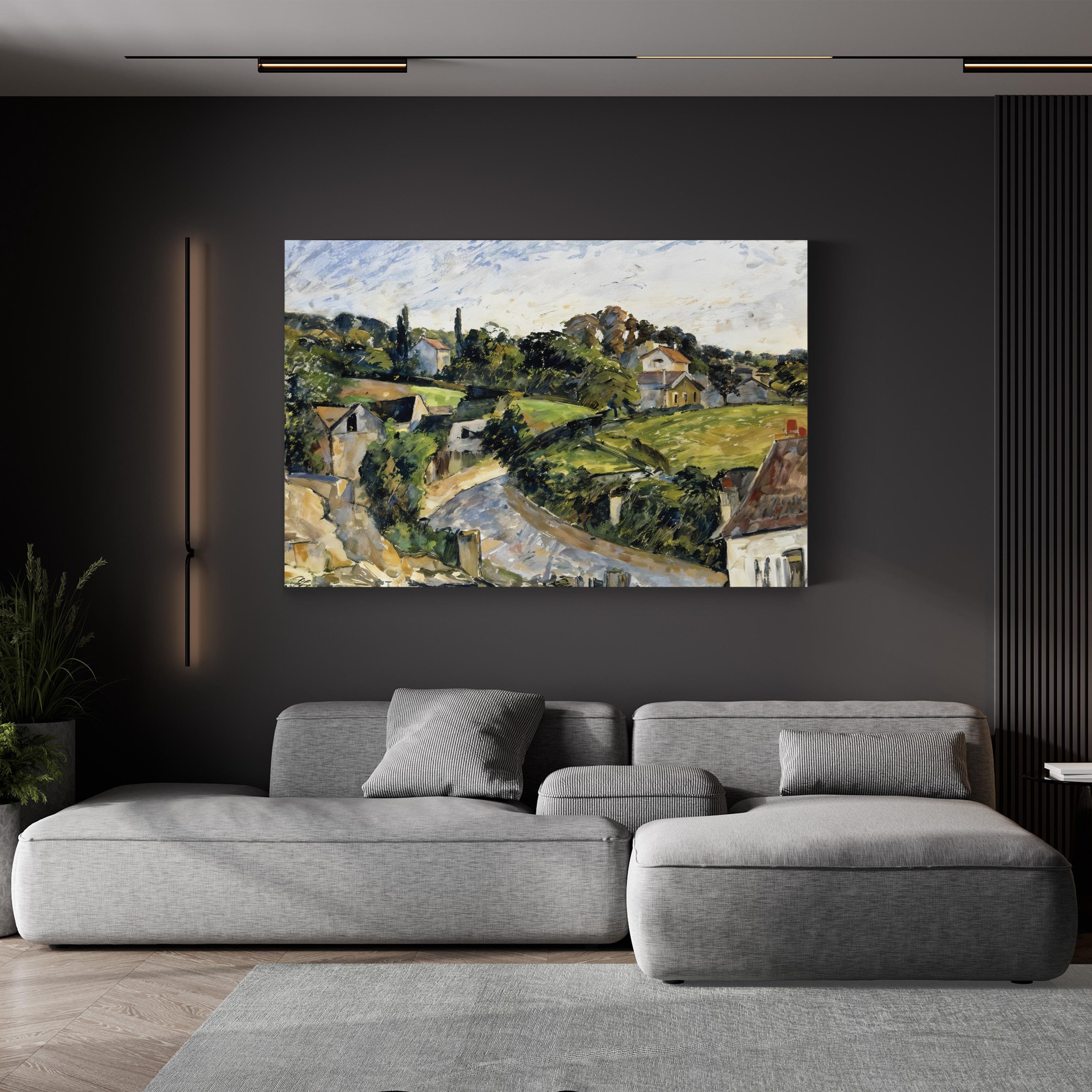 The Winding Road, 1877 – Paul Cézanne Wall Art | Post-Impressionist Canvas Print