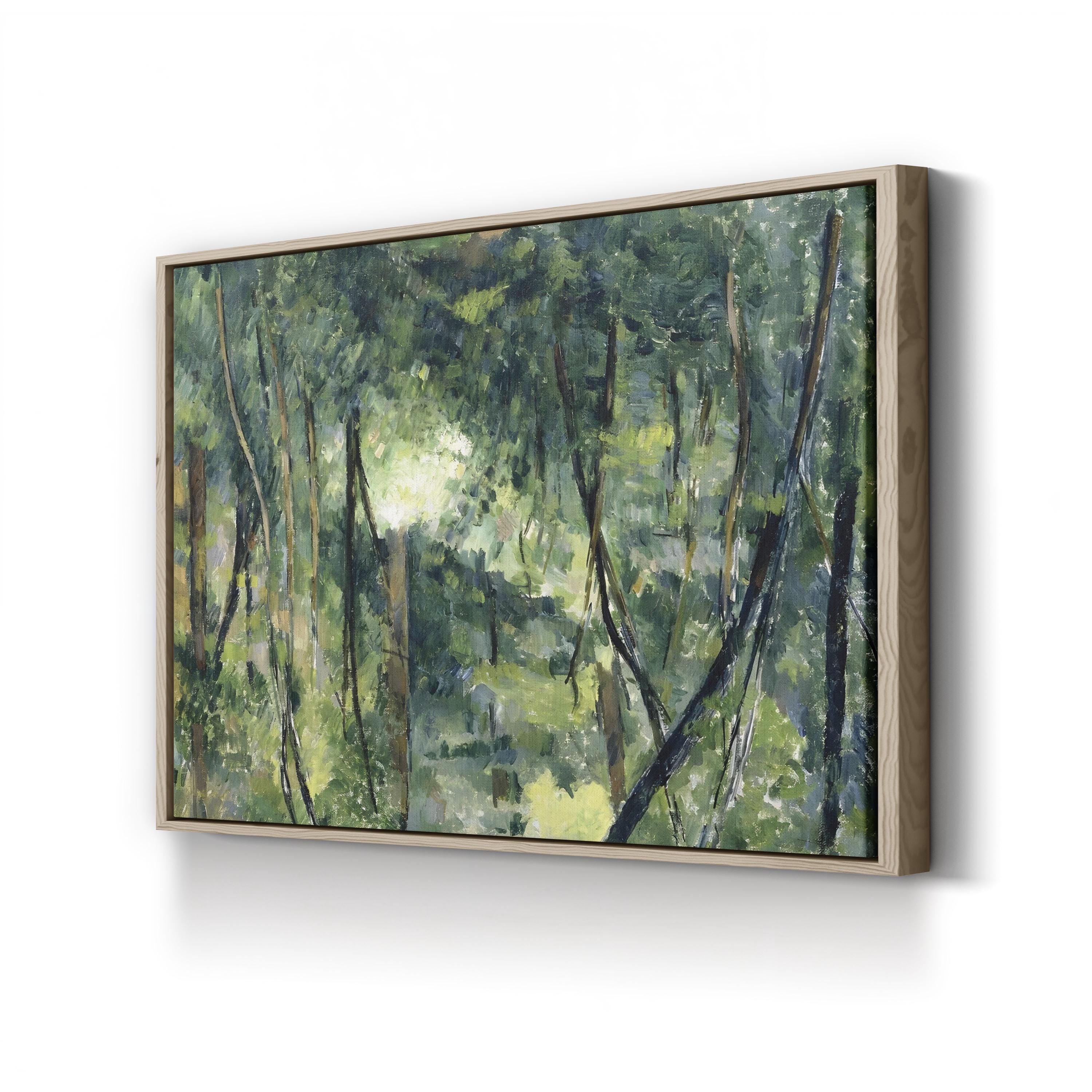 Undergrowth 1885 Forest Scene – Paul Cézanne Wall Art | Woodland Landscape Canvas Print