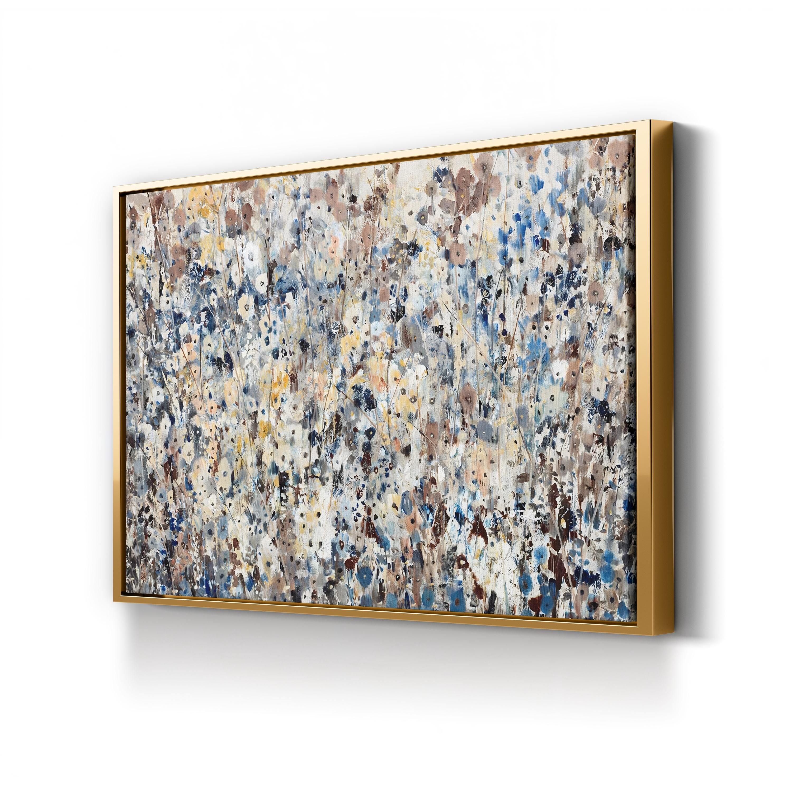 Spring Wildflower Bloom – Period Illustration Wall Art | Painterly Floral Canvas Print