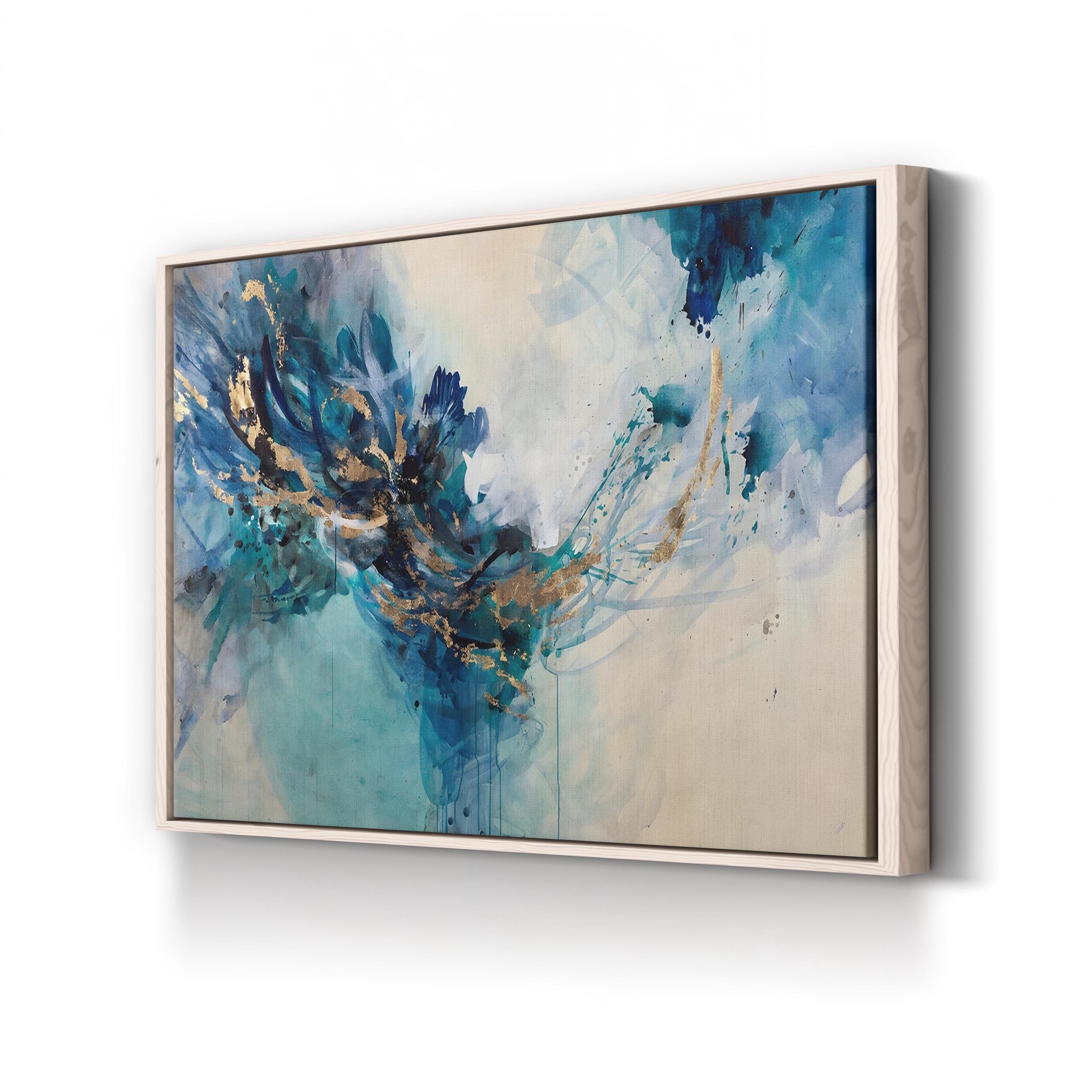 Accumulation of Gold Wall Art | Contemporary Black and Gold Abstract Canvas by Kari Taylor