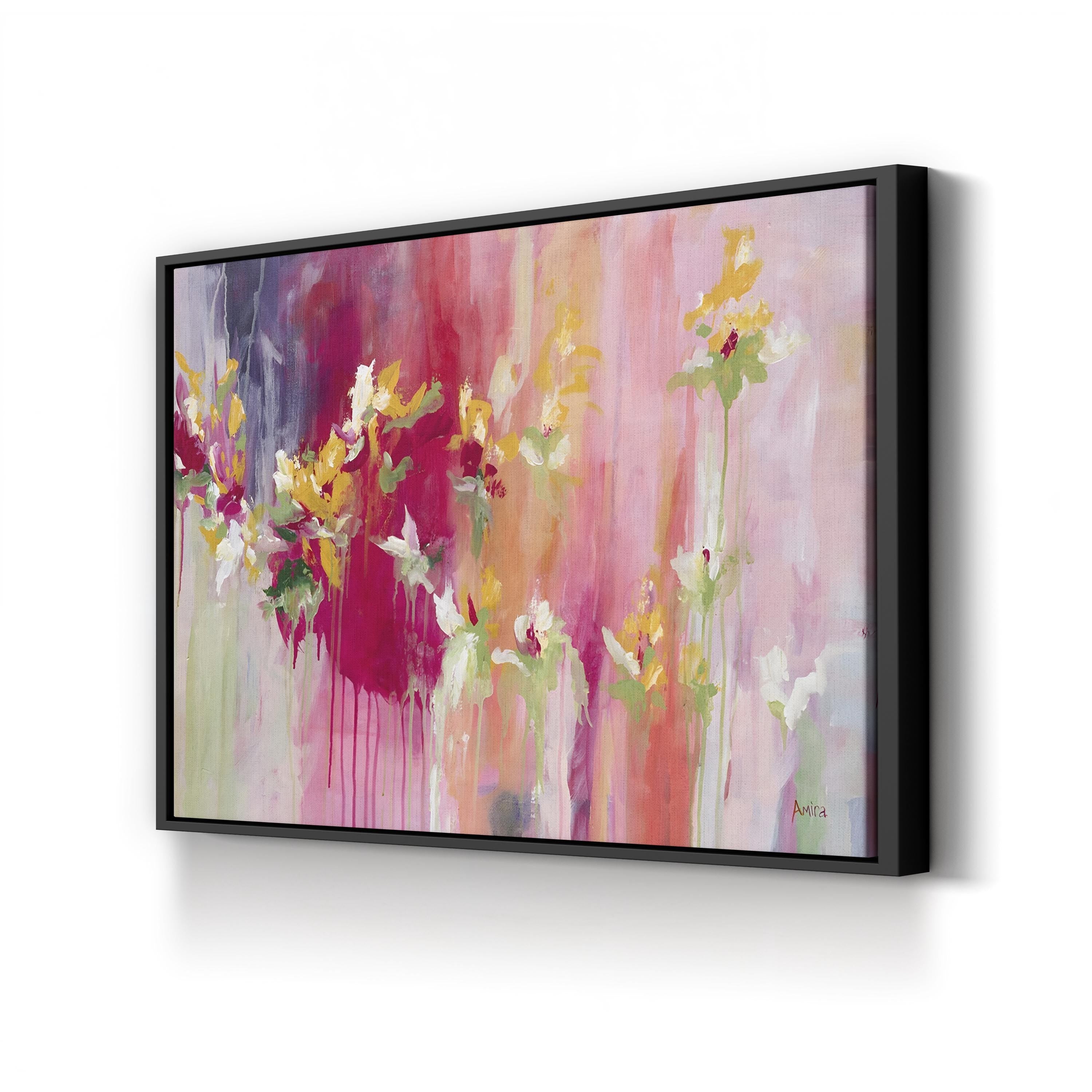 April Blooms, 2014 Wall Art by Amira Rahim – Contemporary Abstract Floral Canvas Print