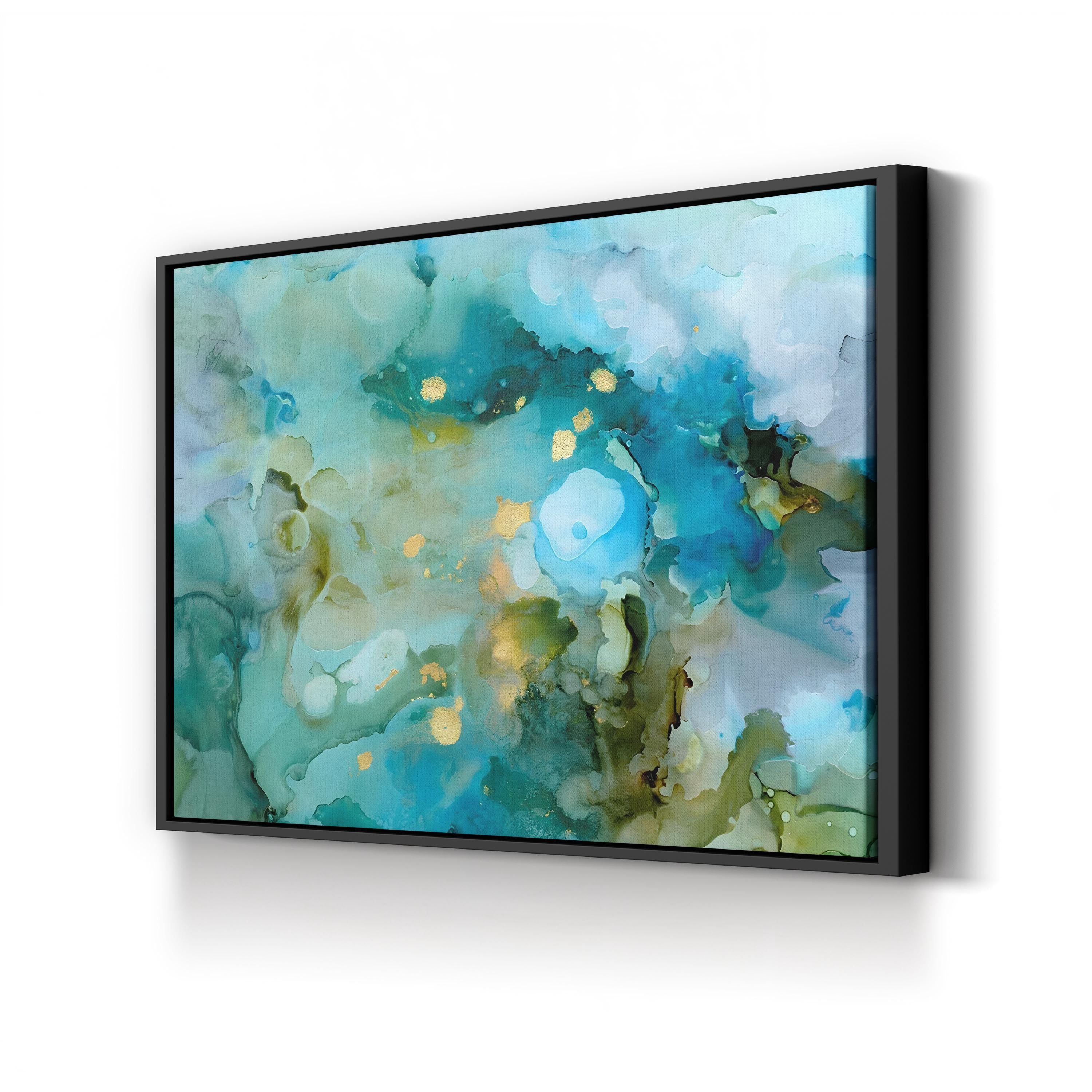 Aqua Brume II Wall Art by Victoria Borges