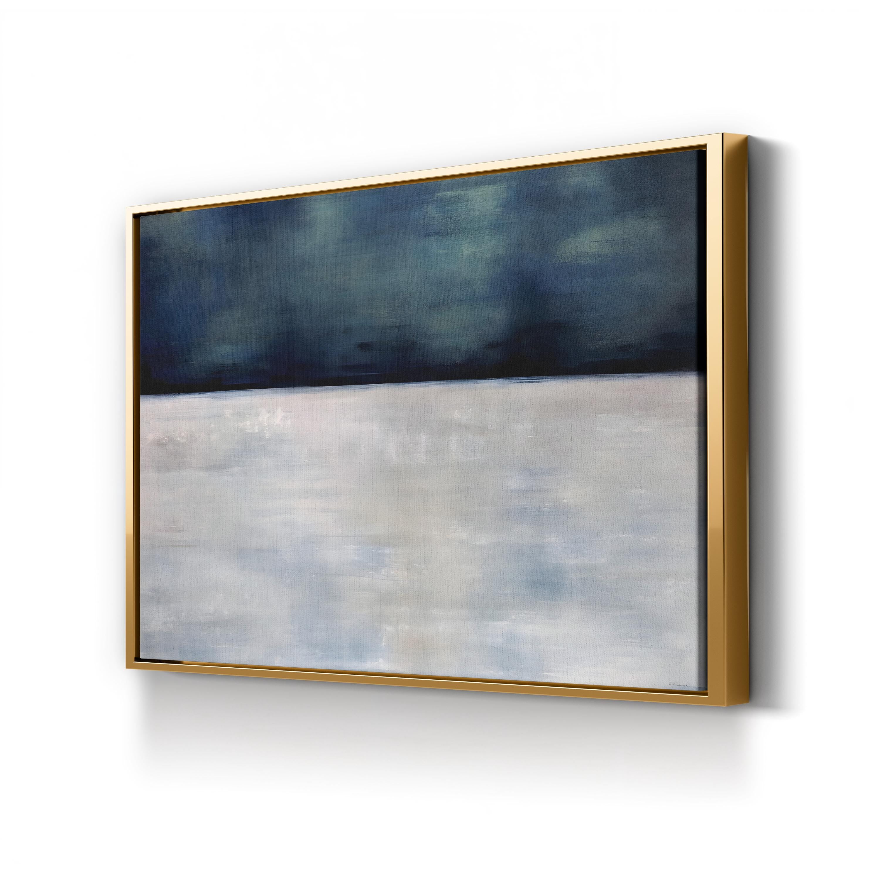 Arctic Night Wall Art by Sydney Edmunds | Contemporary Abstract Winter Landscape Canvas