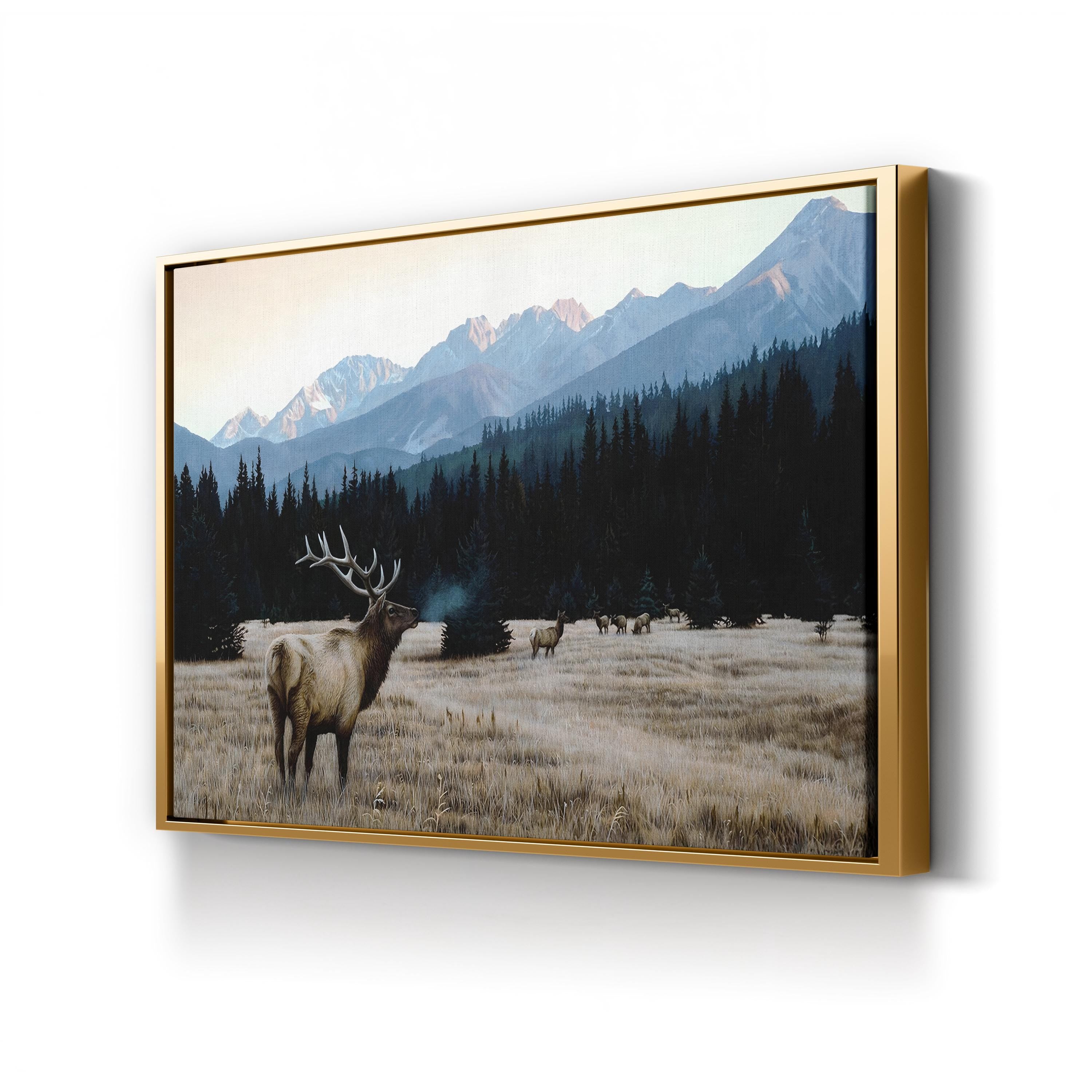 Autumn Meadow Wall Art – Ron Parker | Elk Wildlife Landscape Canvas Print