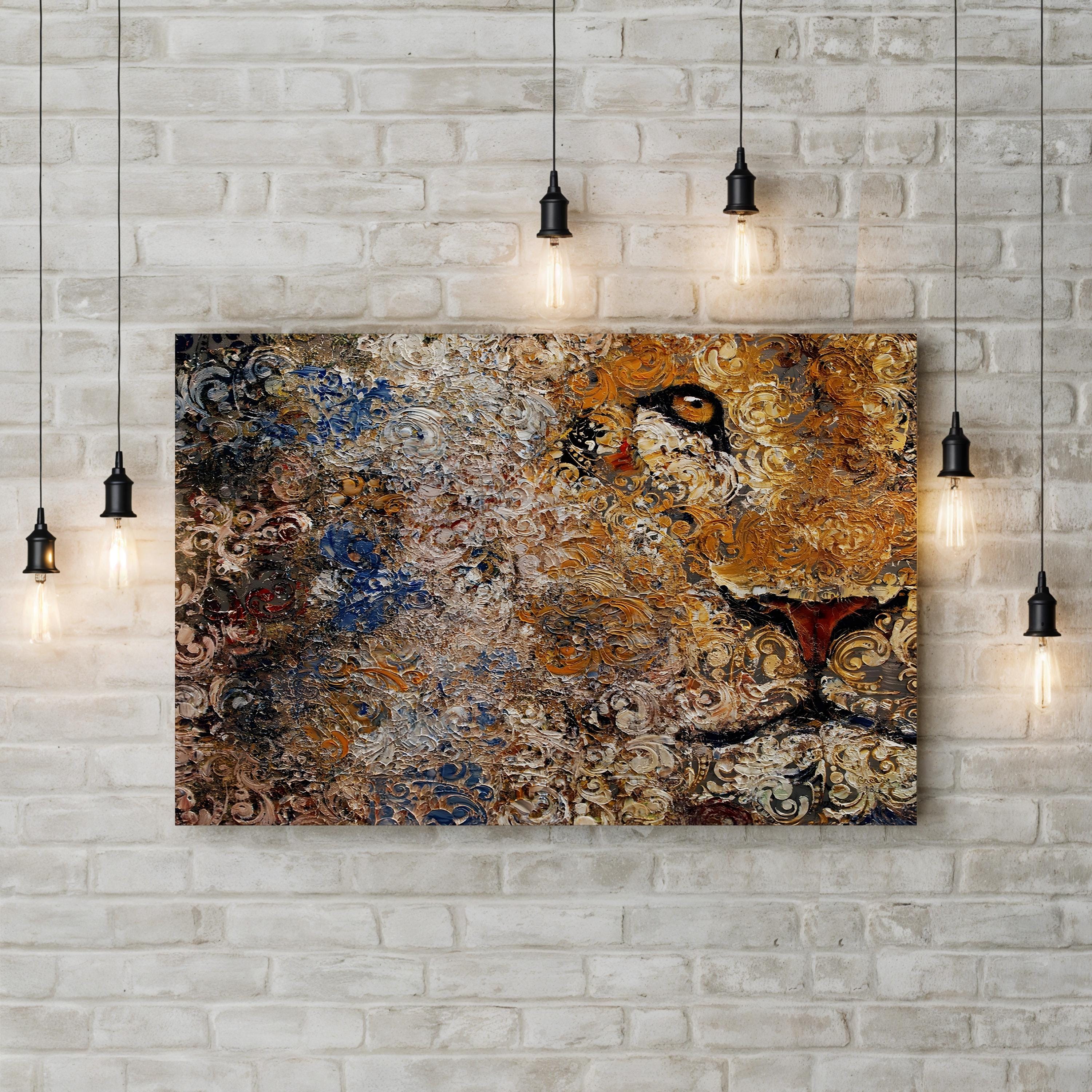 Barbary Lion Wildlife Portrait Wall Art by Michael Creese