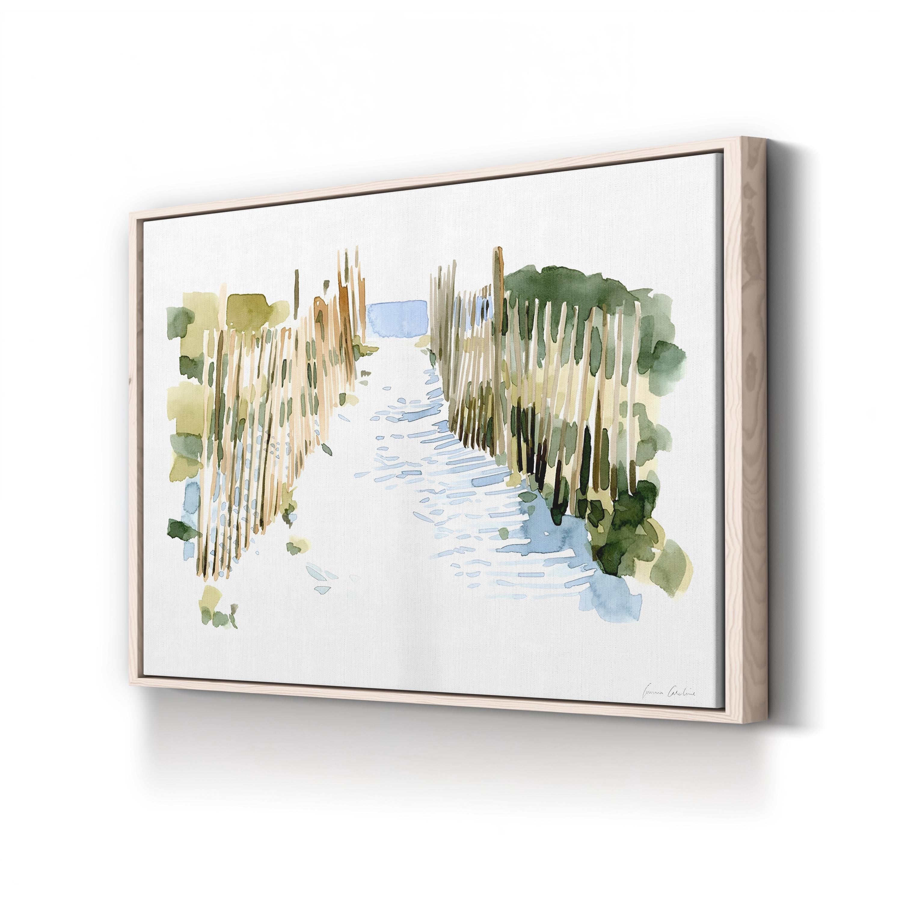 Beach Impressions I Wall Art by Emma Caroline | Contemporary Coastal Abstract Canvas Print