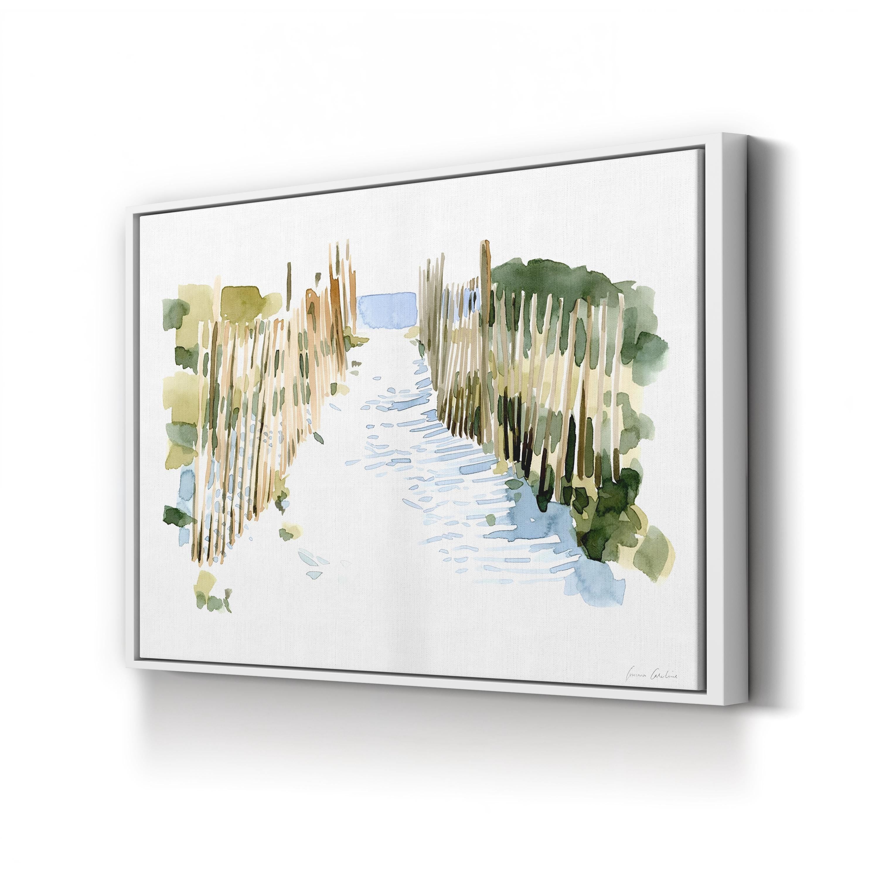 Beach Impressions I Wall Art by Emma Caroline | Contemporary Coastal Abstract Canvas Print