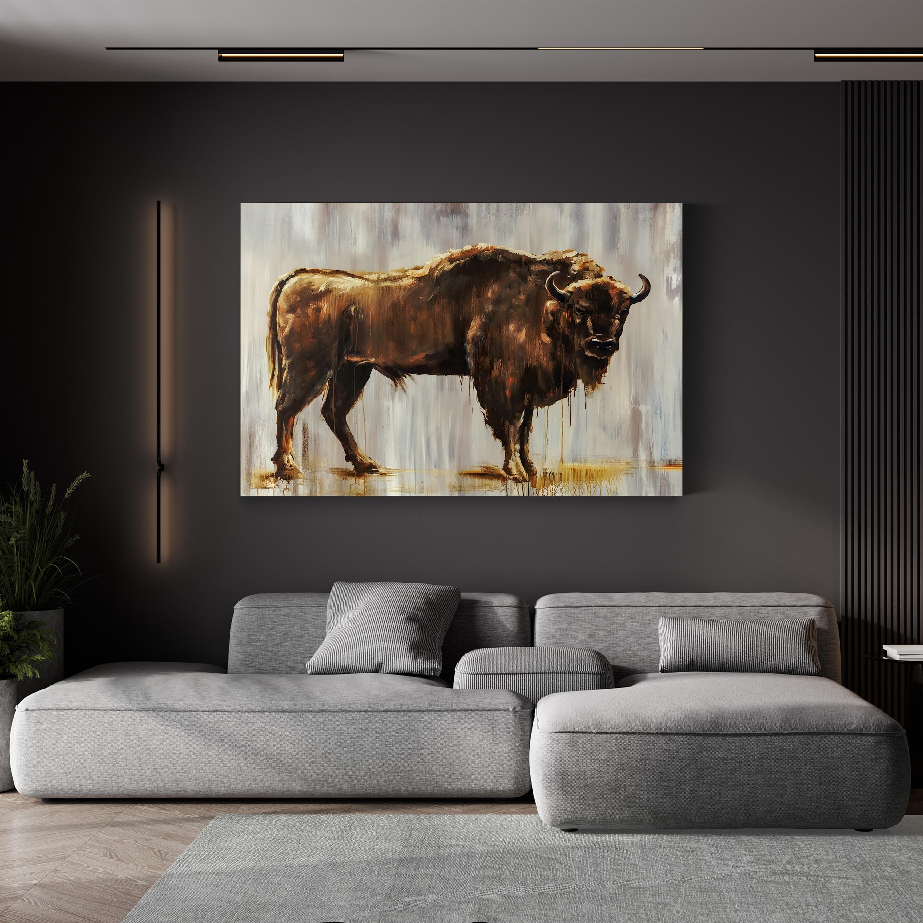 Contemporary Bison By Sydney Edmunds