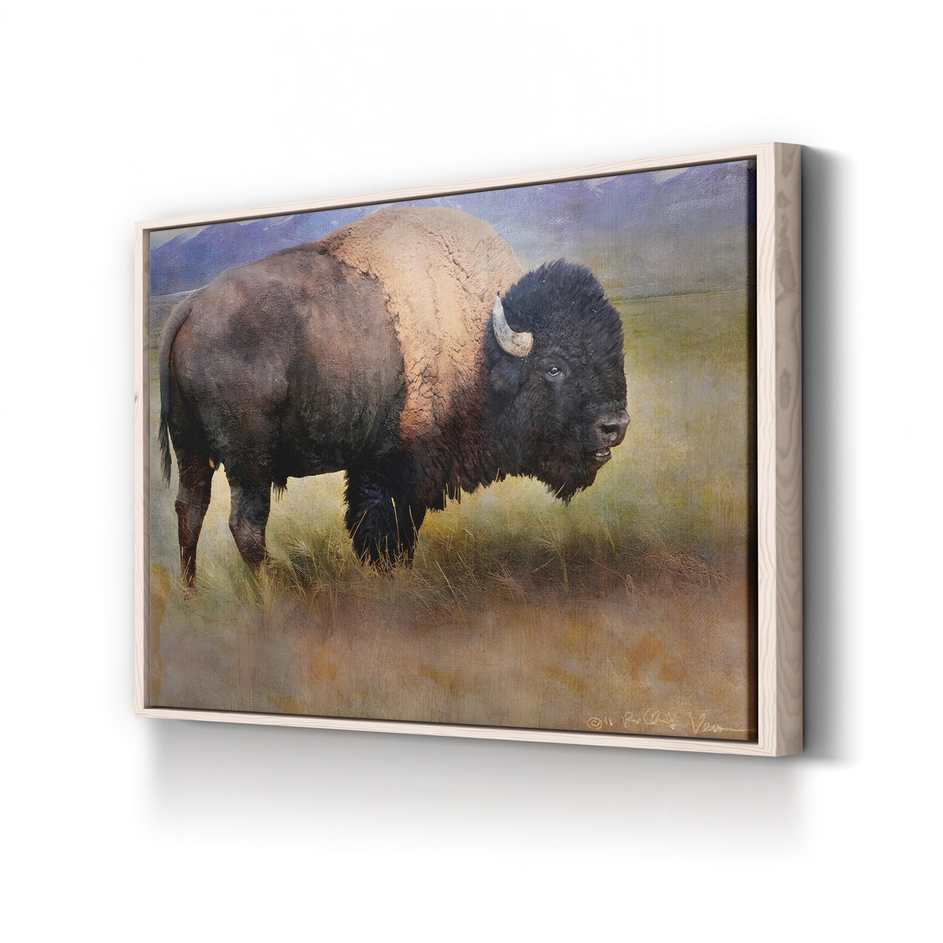 Bison Portrait II Wall Art by Chris Vest