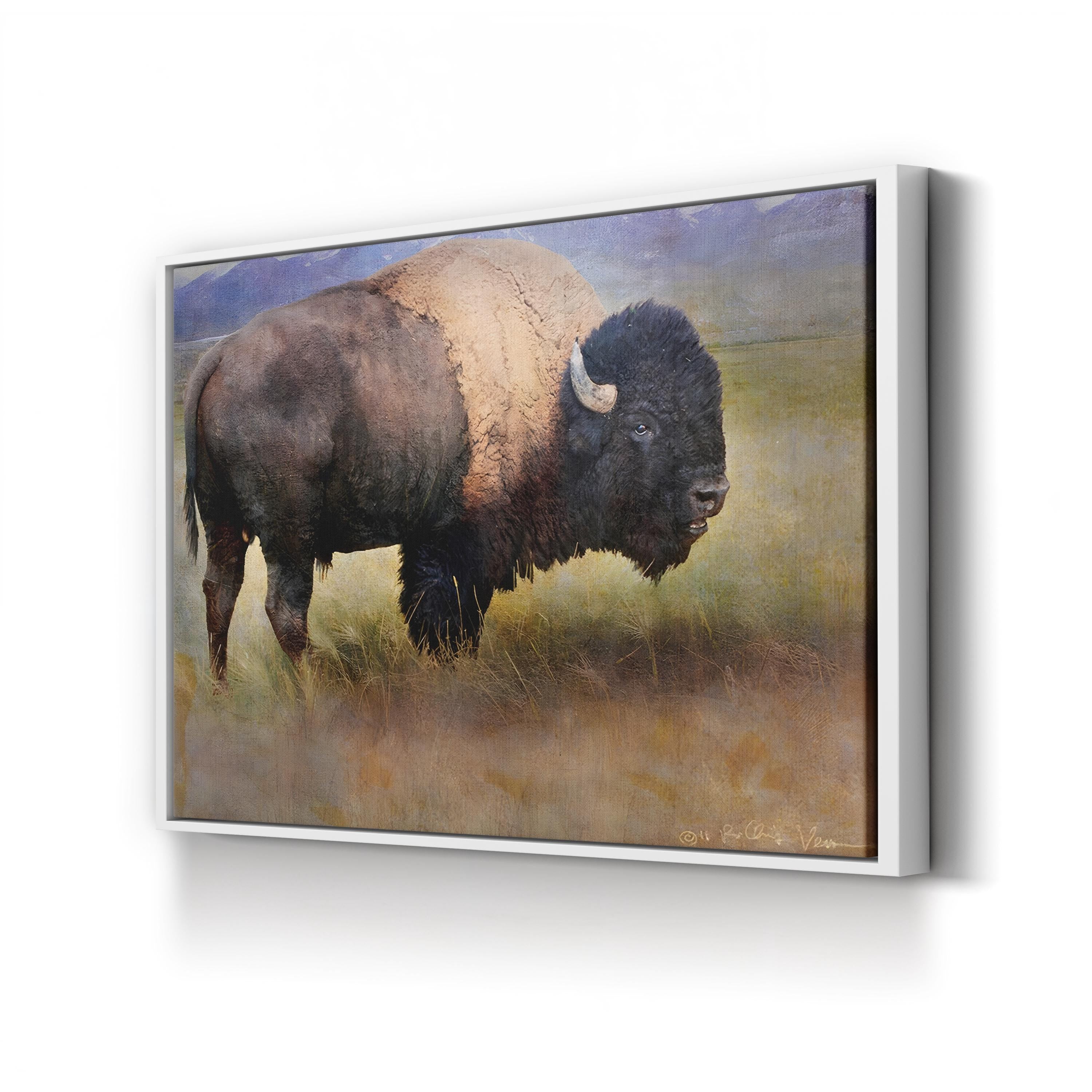 Bison Portrait II Wall Art by Chris Vest