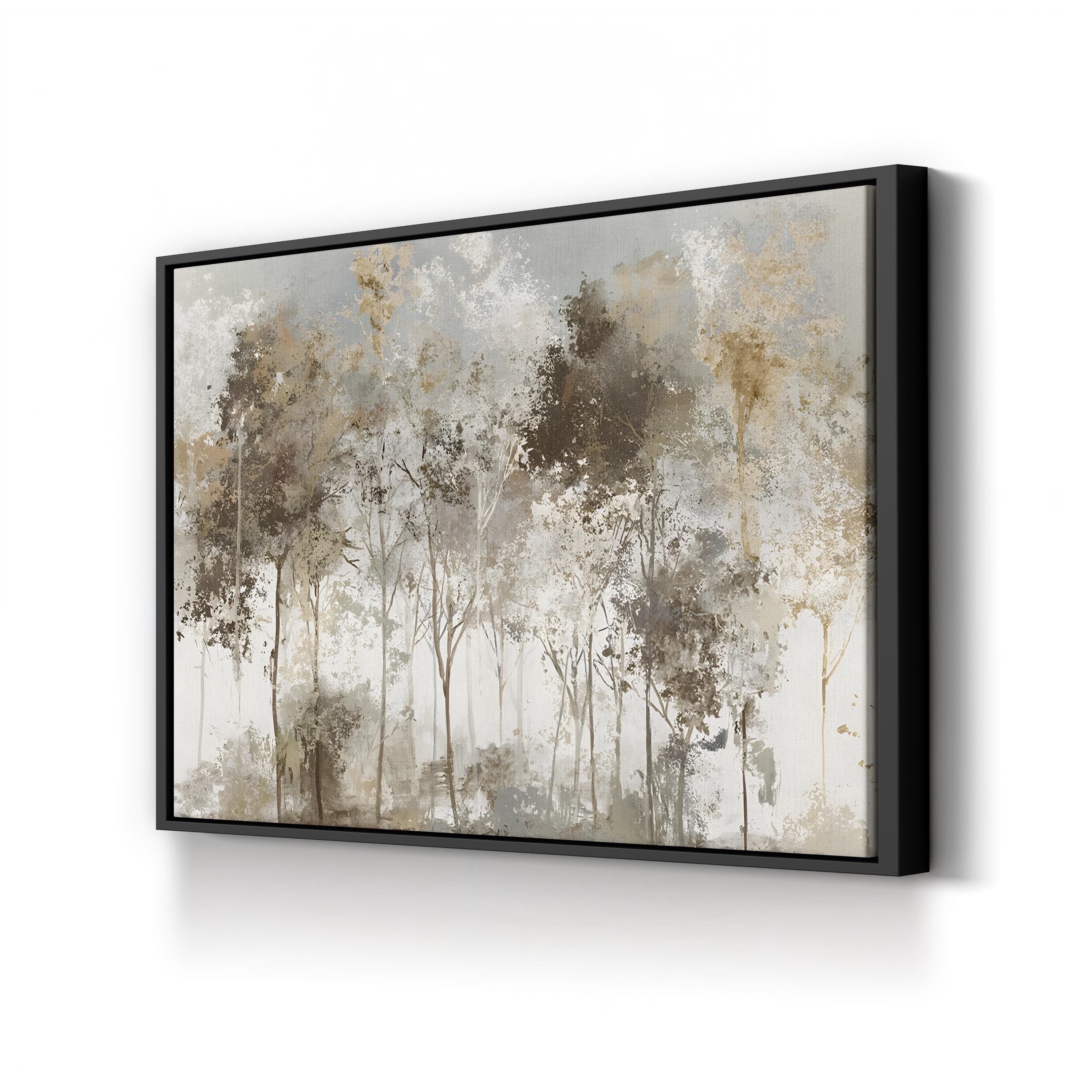Black Forest Wall Art by Allison Pearce | Misty Woodland Landscape Canvas