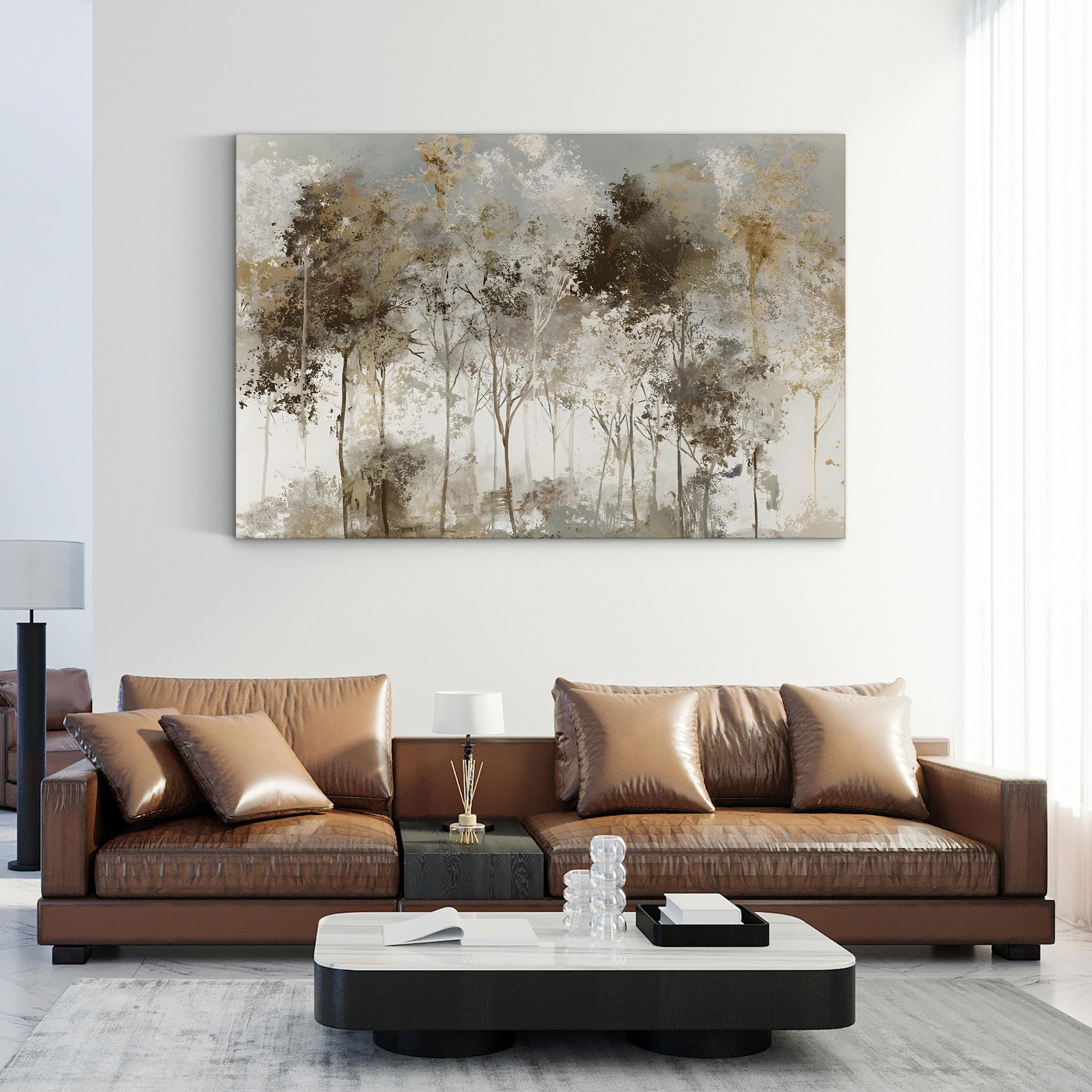 Black Forest Wall Art by Allison Pearce | Misty Woodland Landscape Canvas