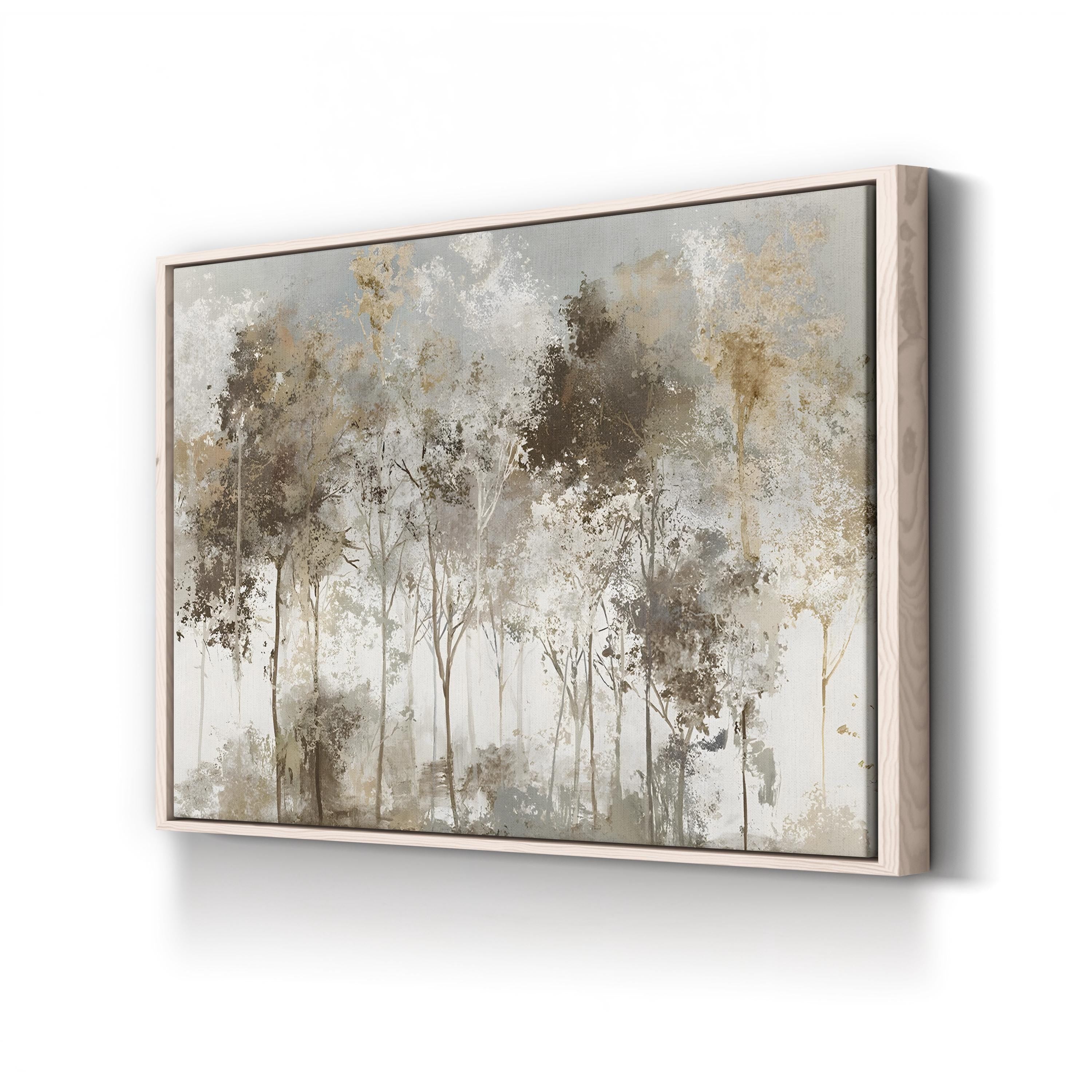 Black Forest Wall Art by Allison Pearce | Misty Woodland Landscape Canvas