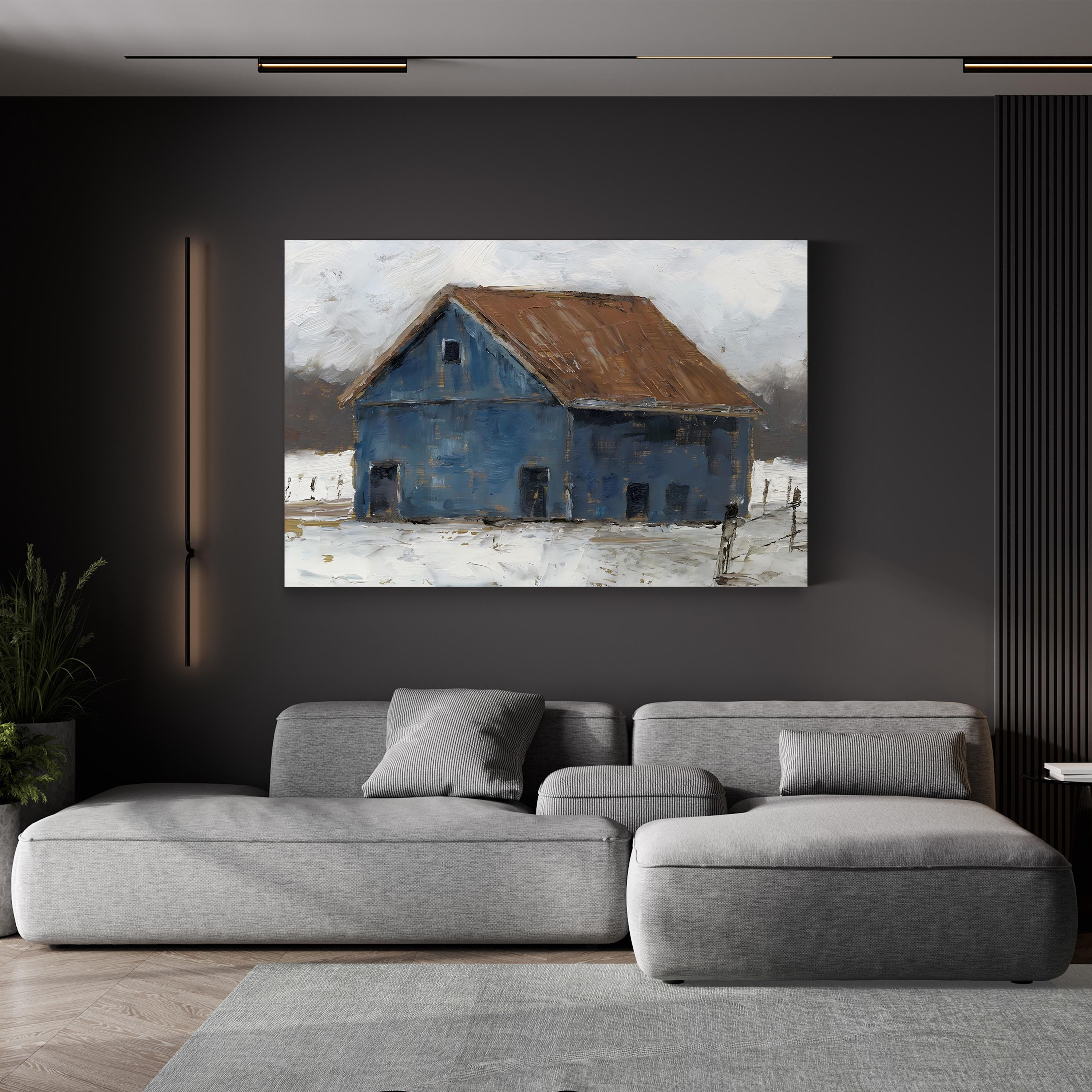 Blue Barn II Wall Art by Ethan Harper