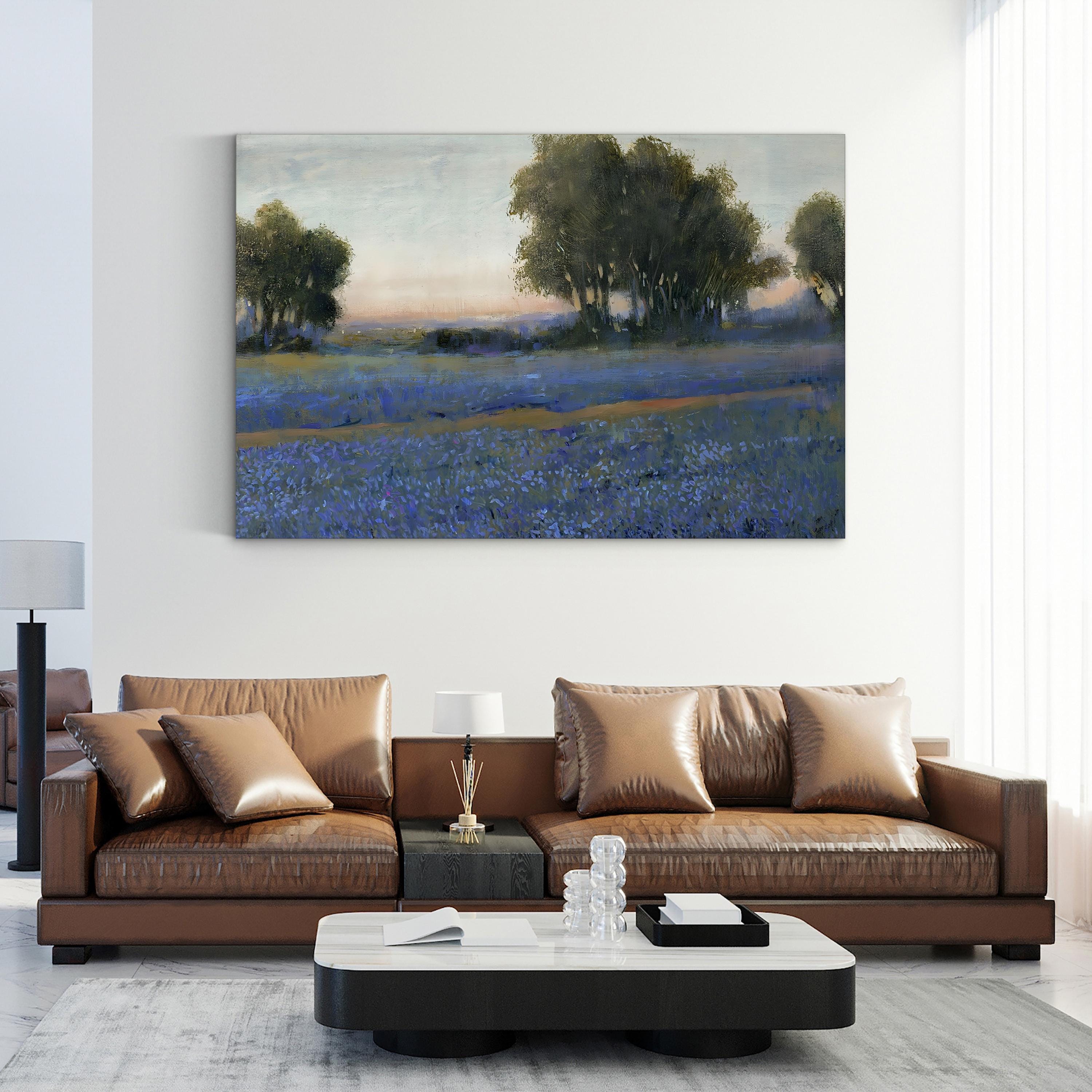 Bluebonnet Field II Wall Art by Tim O’Toole | Texas Wildflower Landscape Canvas