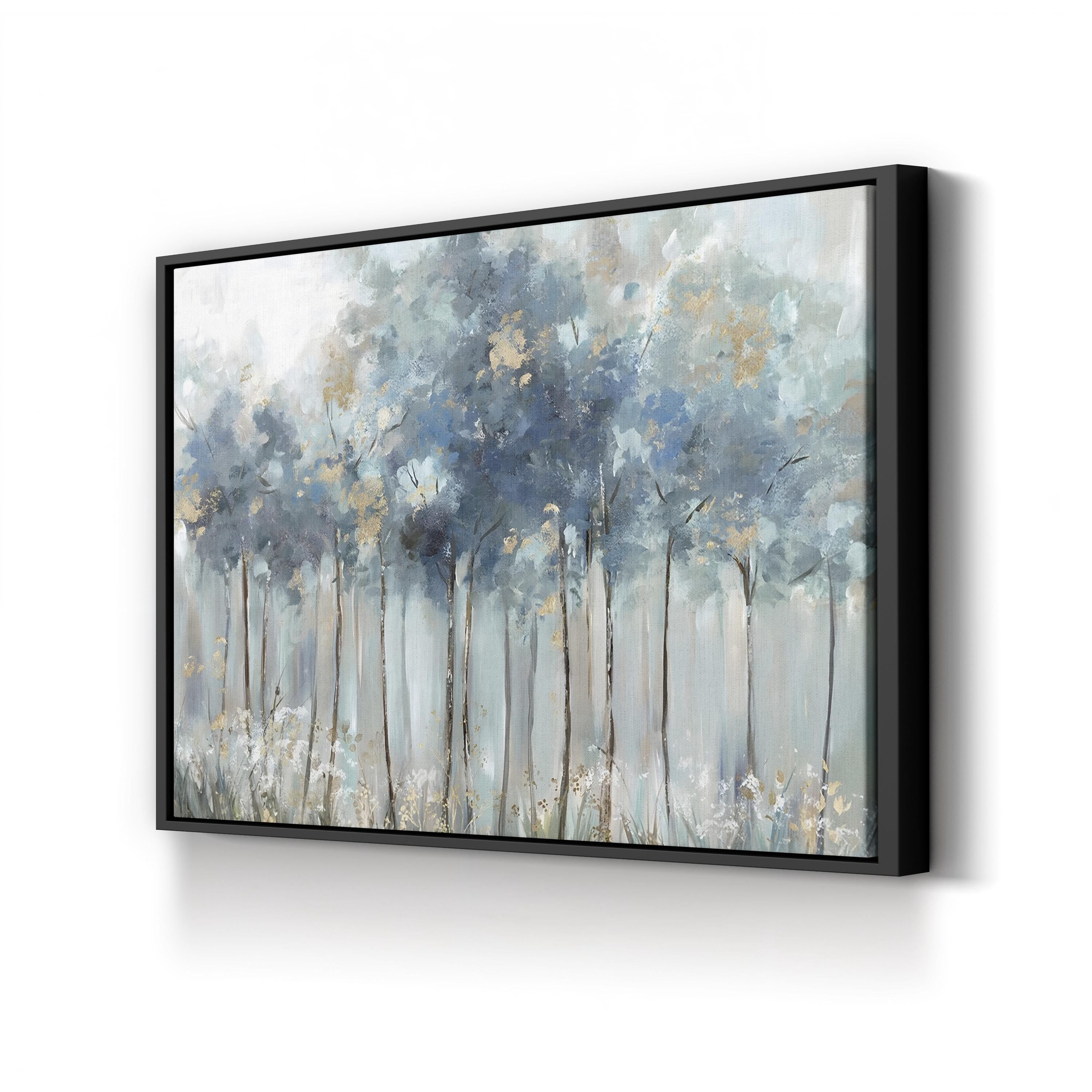 Blue Golden Forest Wall Art by Allison Pearce