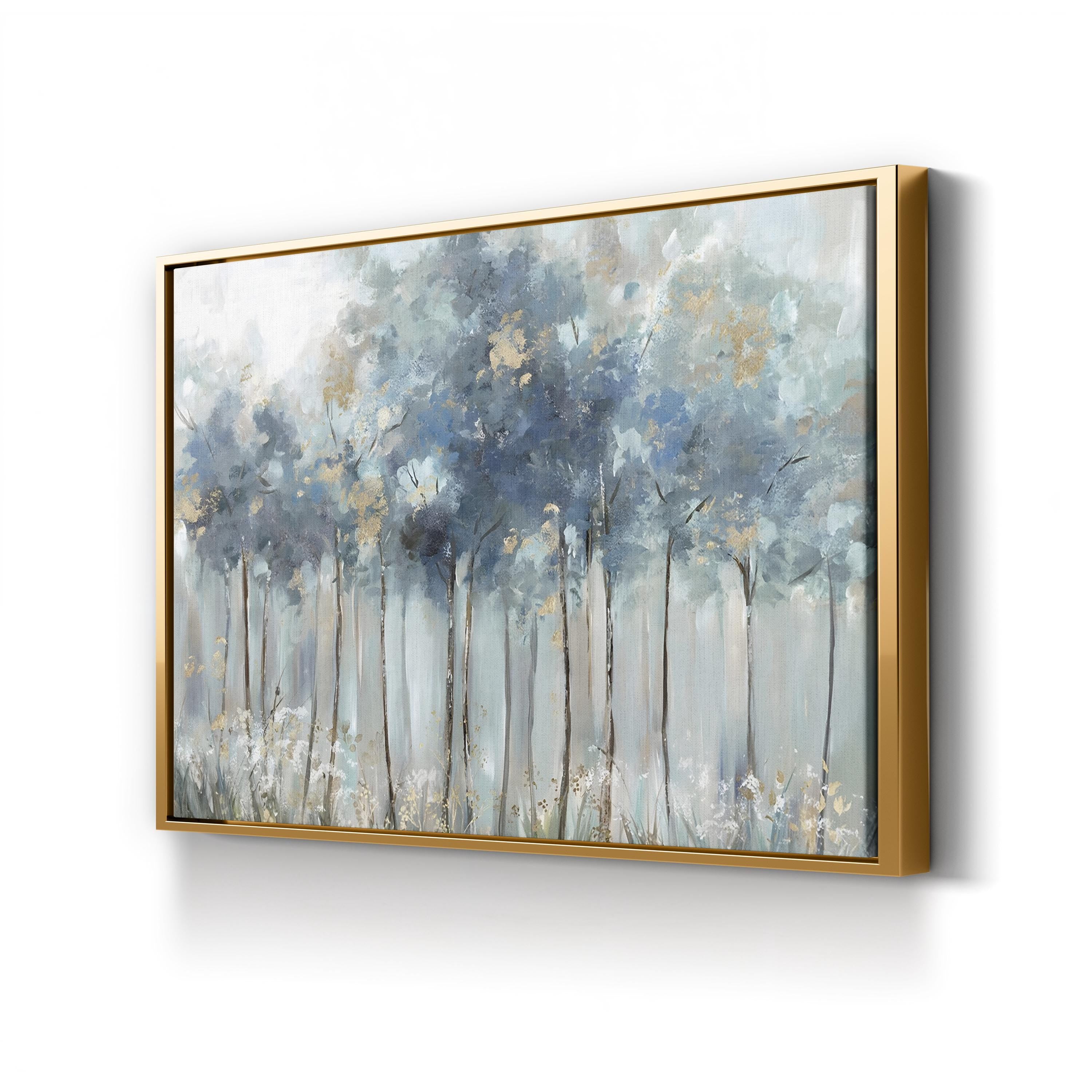 Blue Golden Forest Wall Art by Allison Pearce