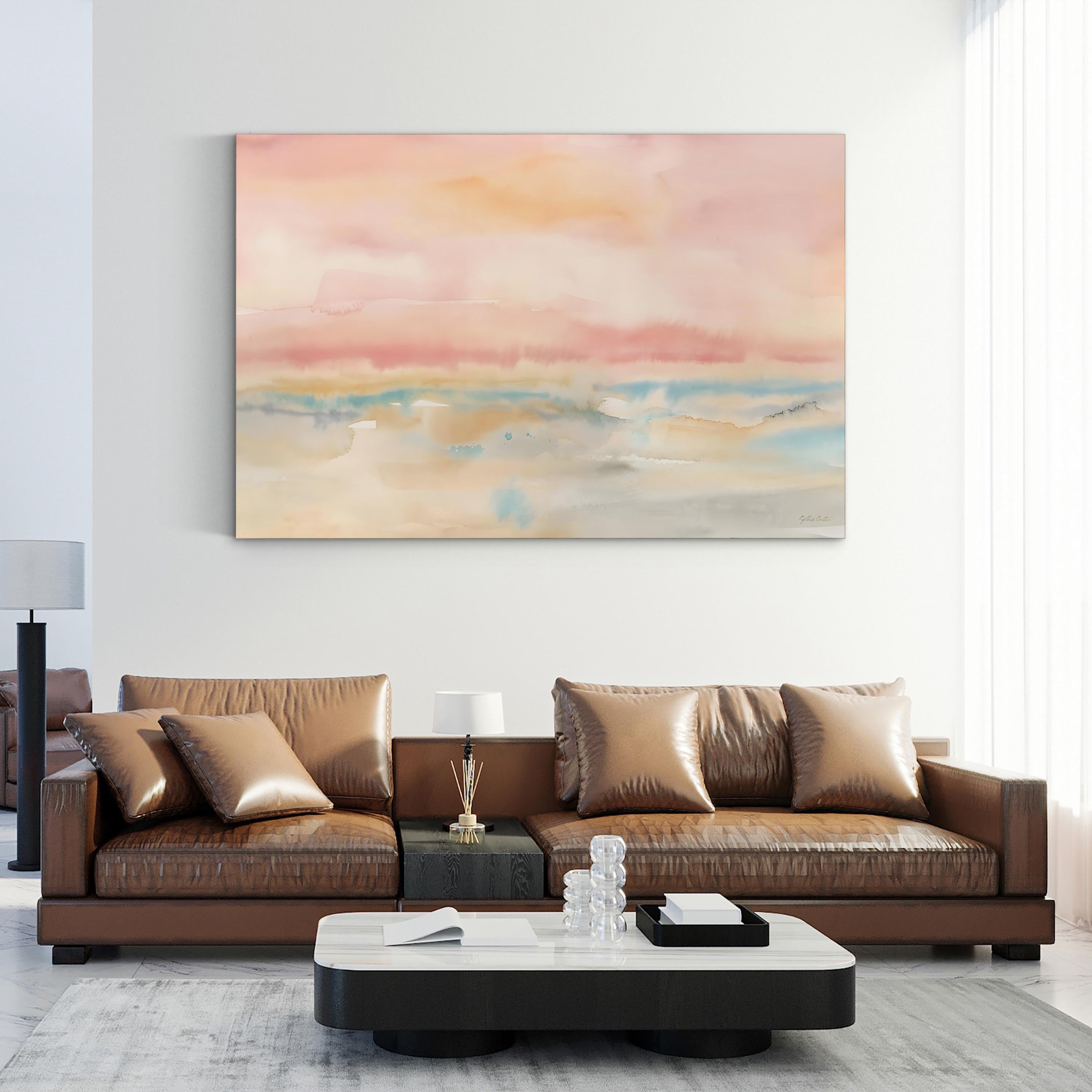 Blush Seascape Wall Art by Cynthia Coulter