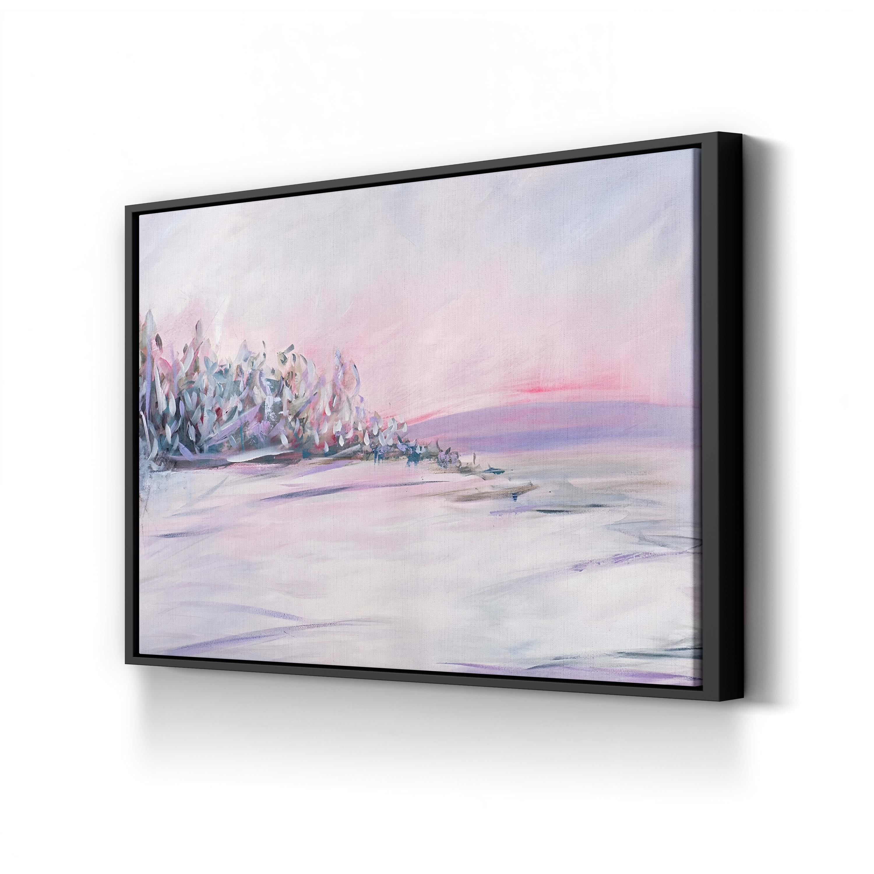 Blush Winter Sunset Wall Art by Circle Art Group