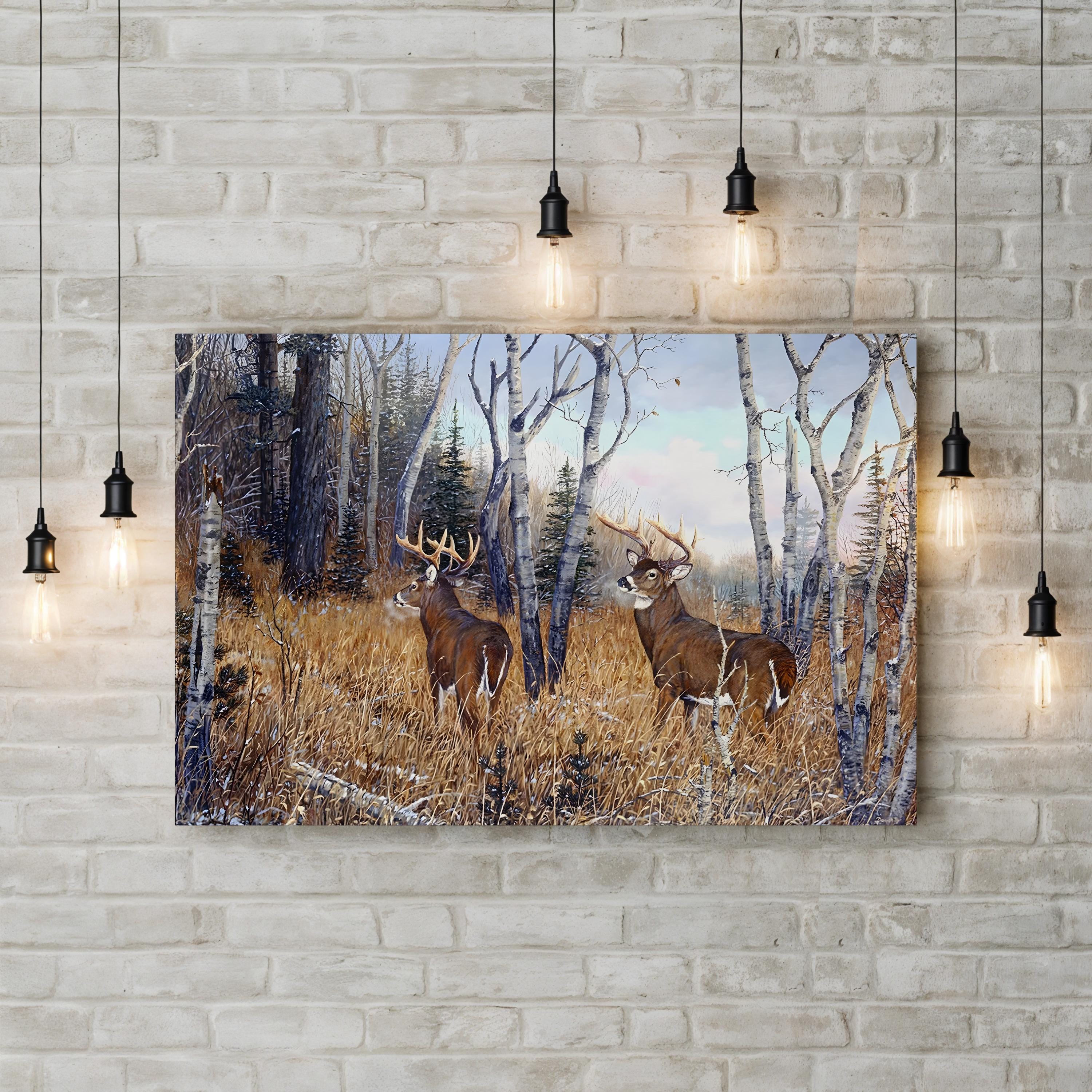 Bowhunters in Wooded Dream Landscape by Terry Doughty