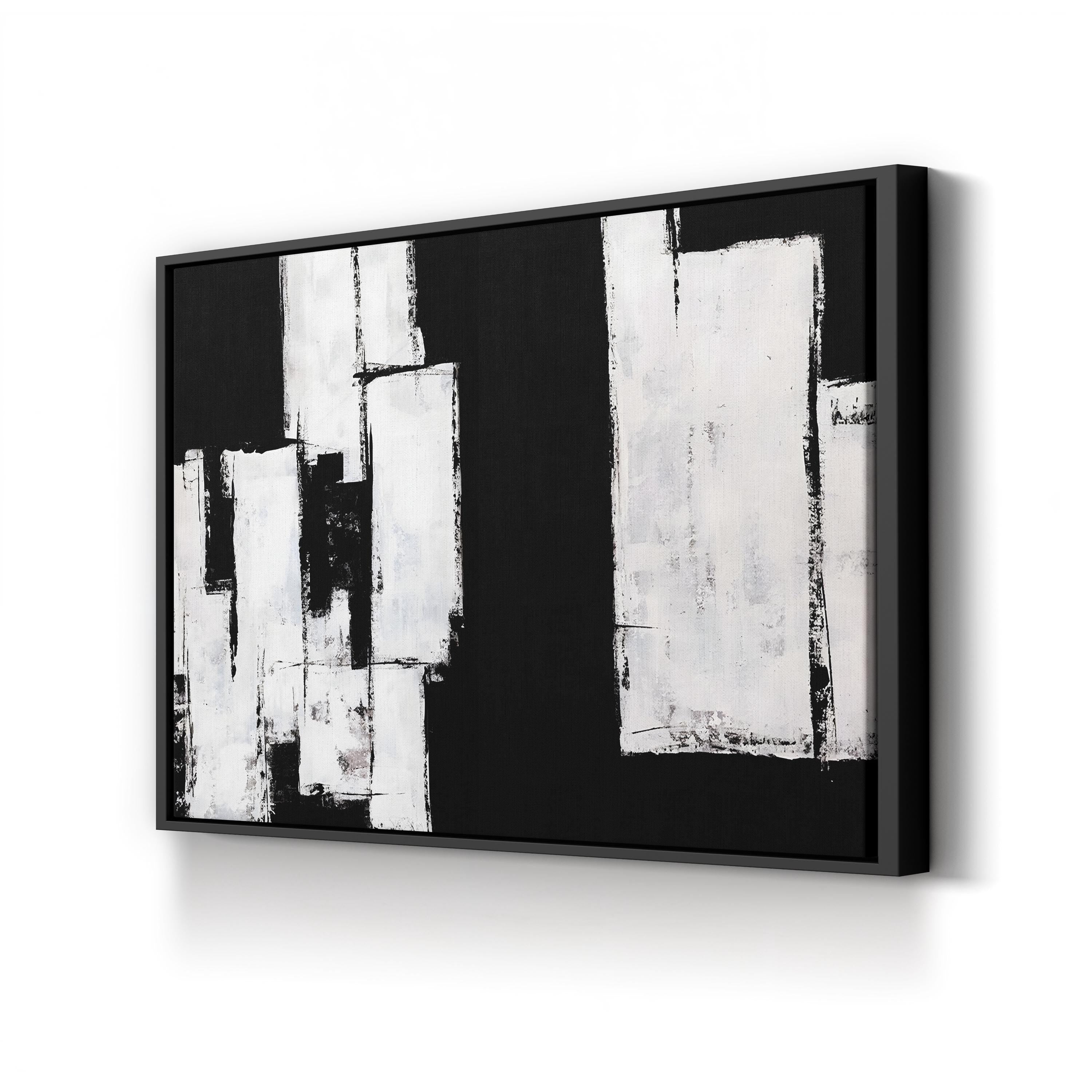 Break Down by Brent Abe canvas print in Black Framed Canvas